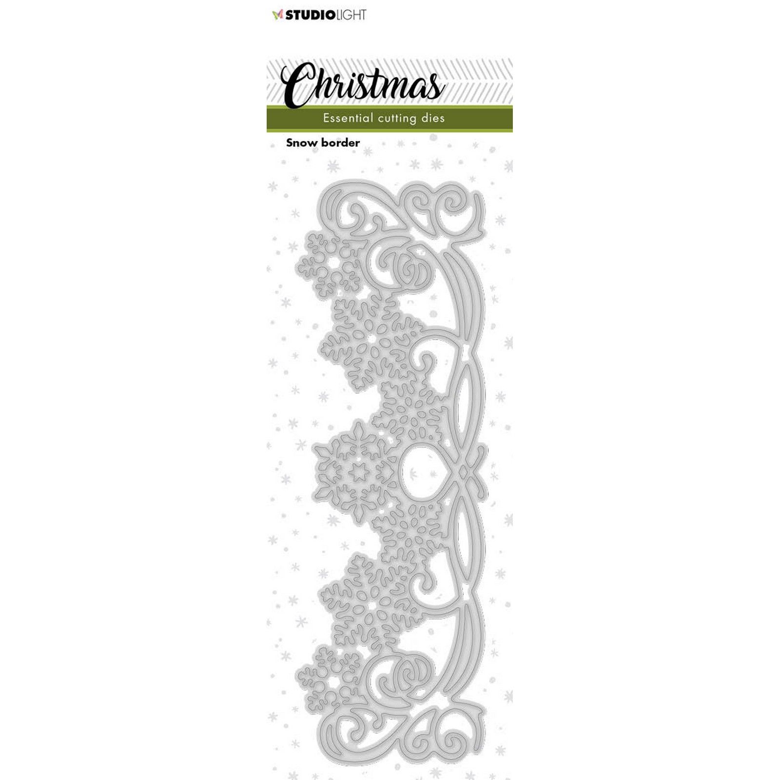 Studio Light • Essentials Cutting Dies Christmas Snow border