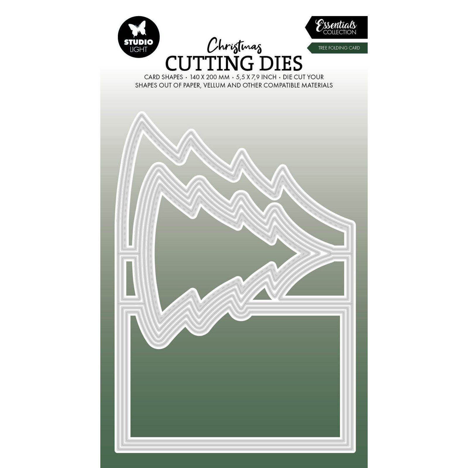 Studio Light • Essentials Cutting Die Tree Folding Card