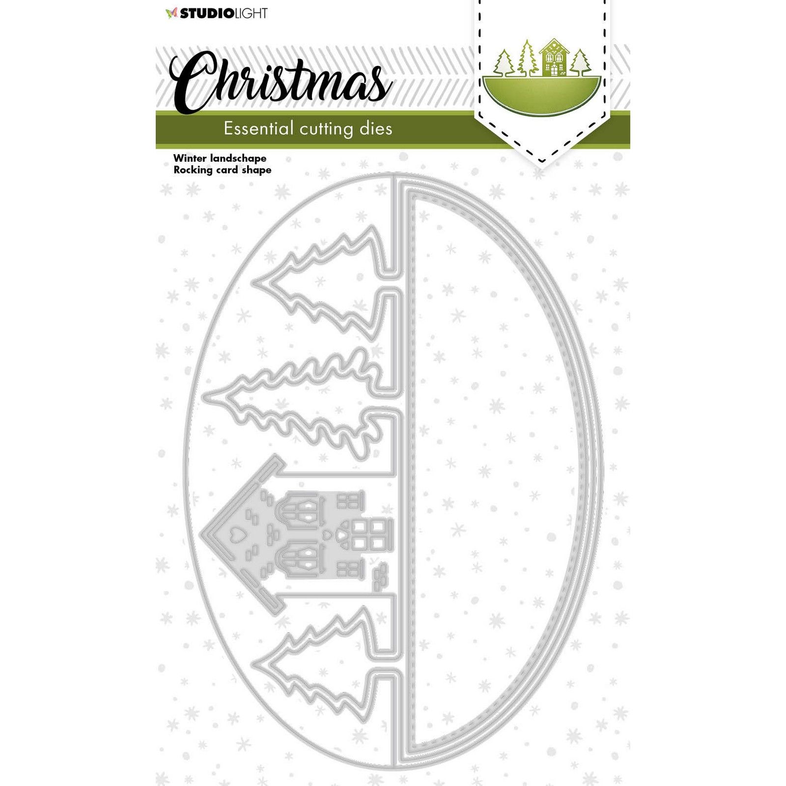 Studio Light • Essentials Cutting Dies Christmas Rocking card shape