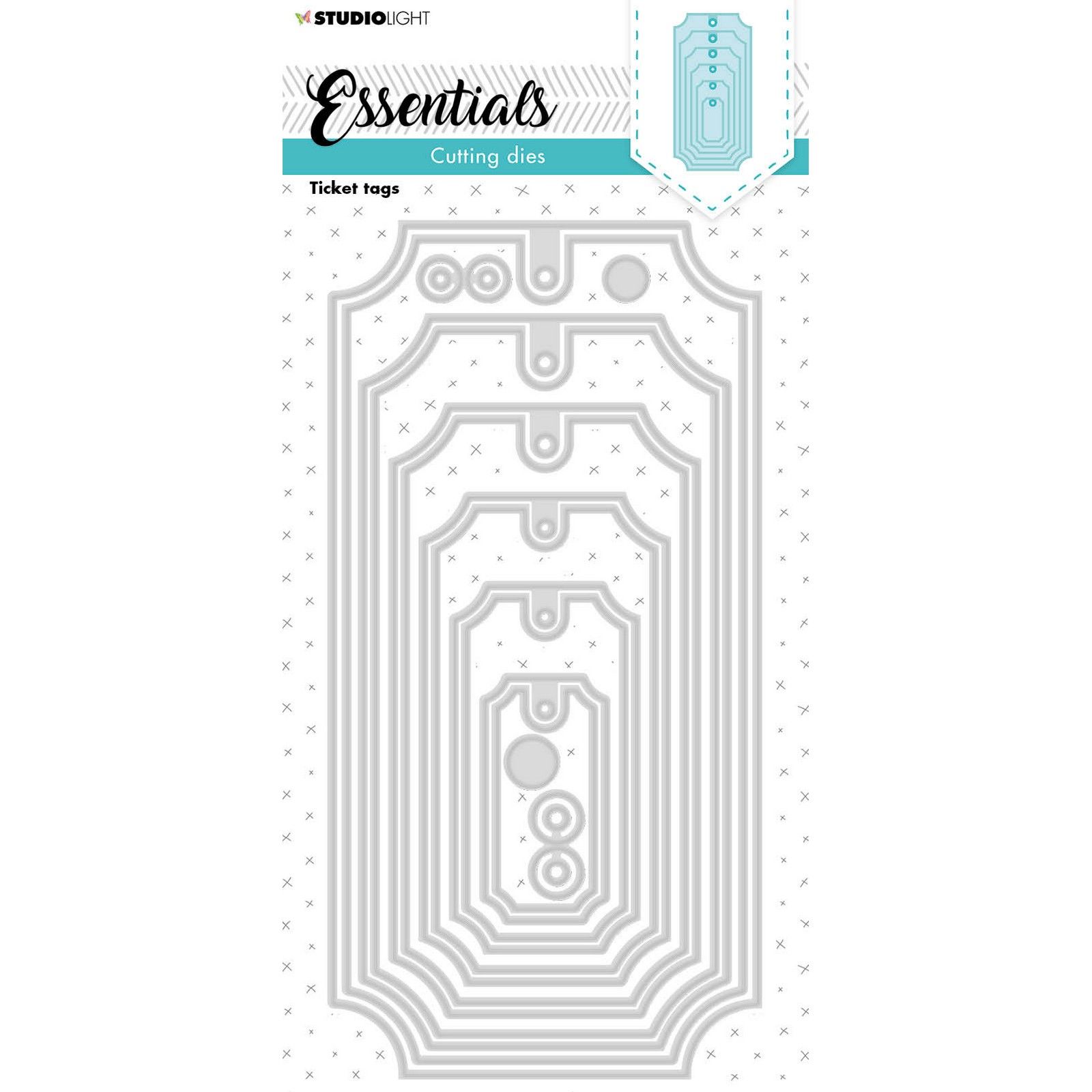 Studio Light • Essentials Stanzschablonen Ticket Tags