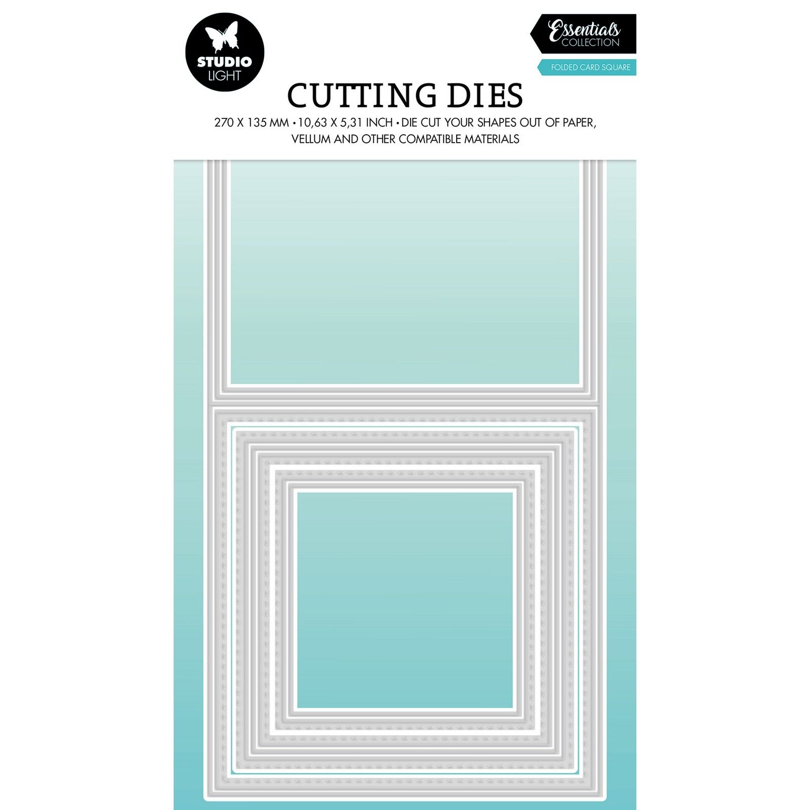 Studio Light • Essentials Cutting Dies Folded Card Square