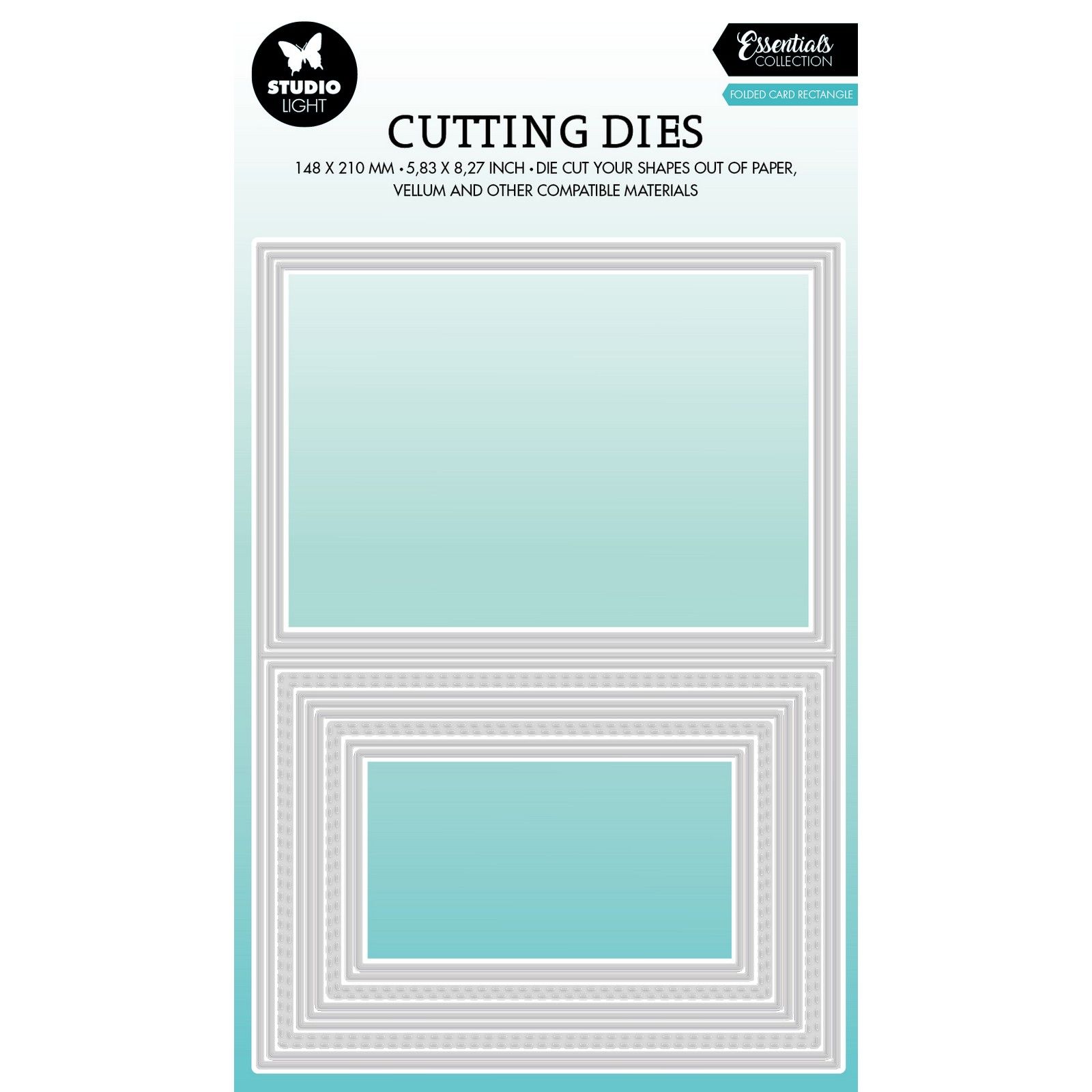 Studio Light • Essentials Cutting Dies Folded Card Rectangle