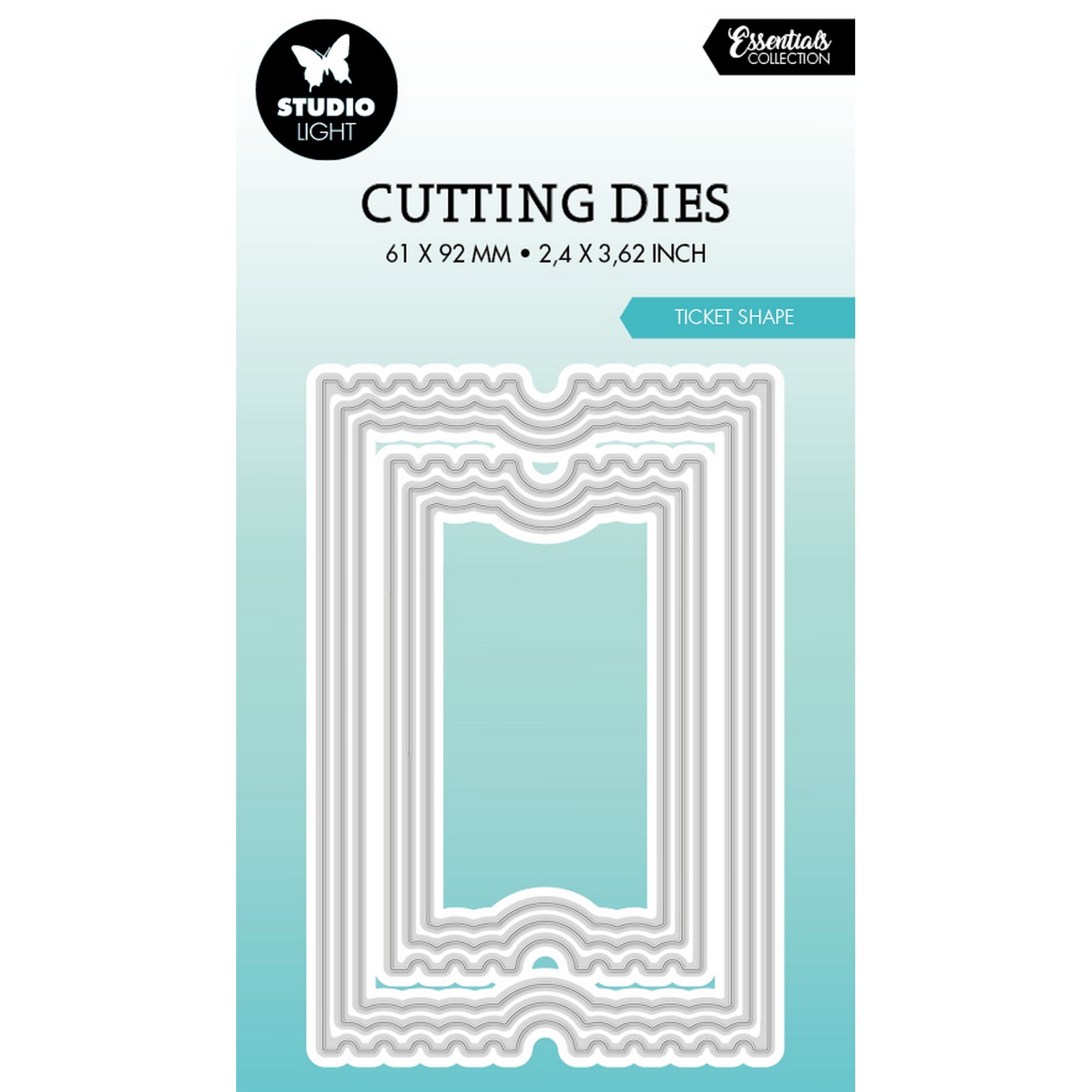 Studio Light • Essentials Cutting Dies Ticket Nested Shape