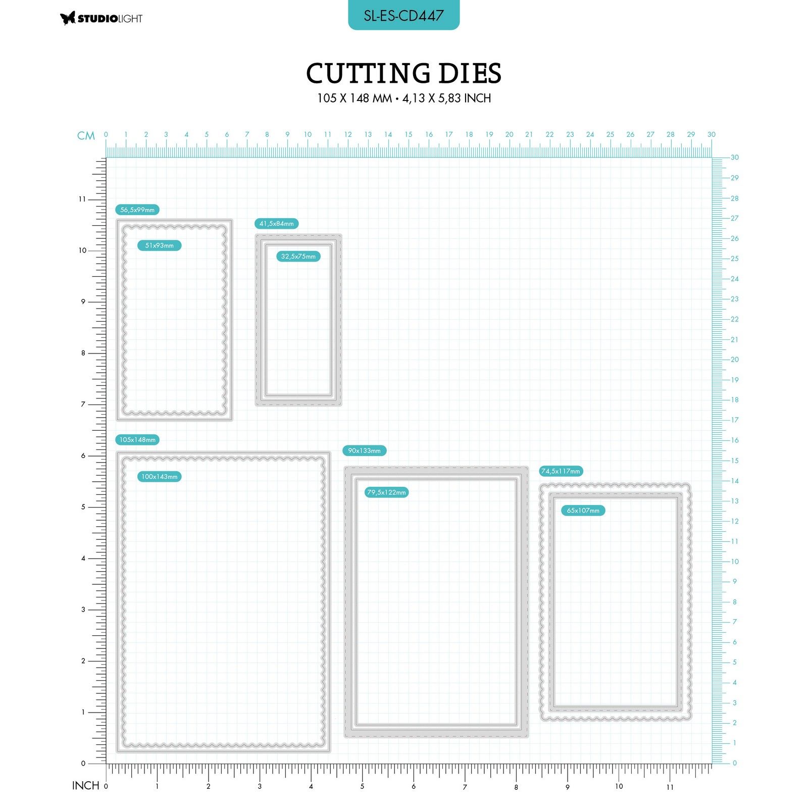 Studio Light SL Cutting Die Square Journal Essentials