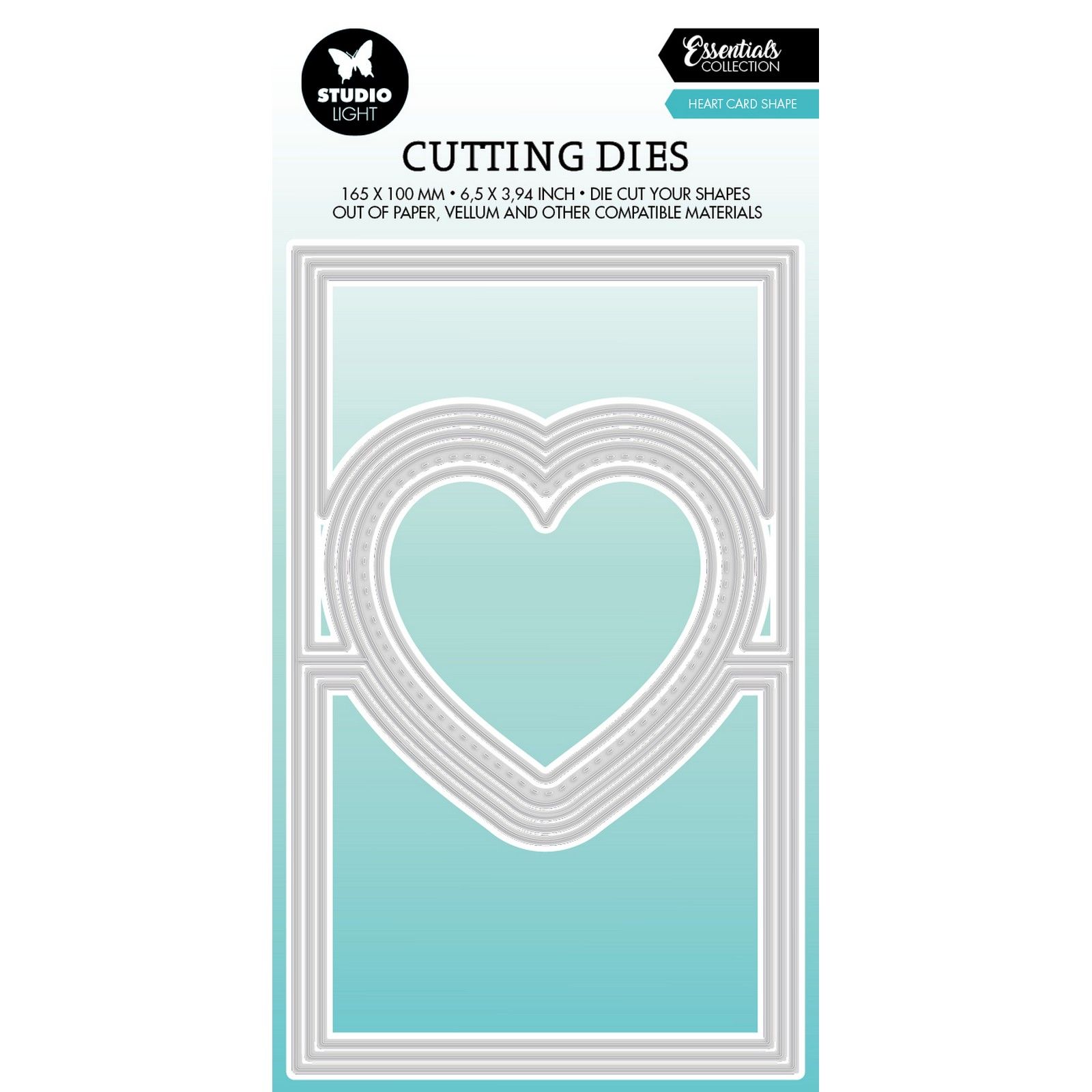 Studio Light • Essentials Cutting Dies Heart Card Shape