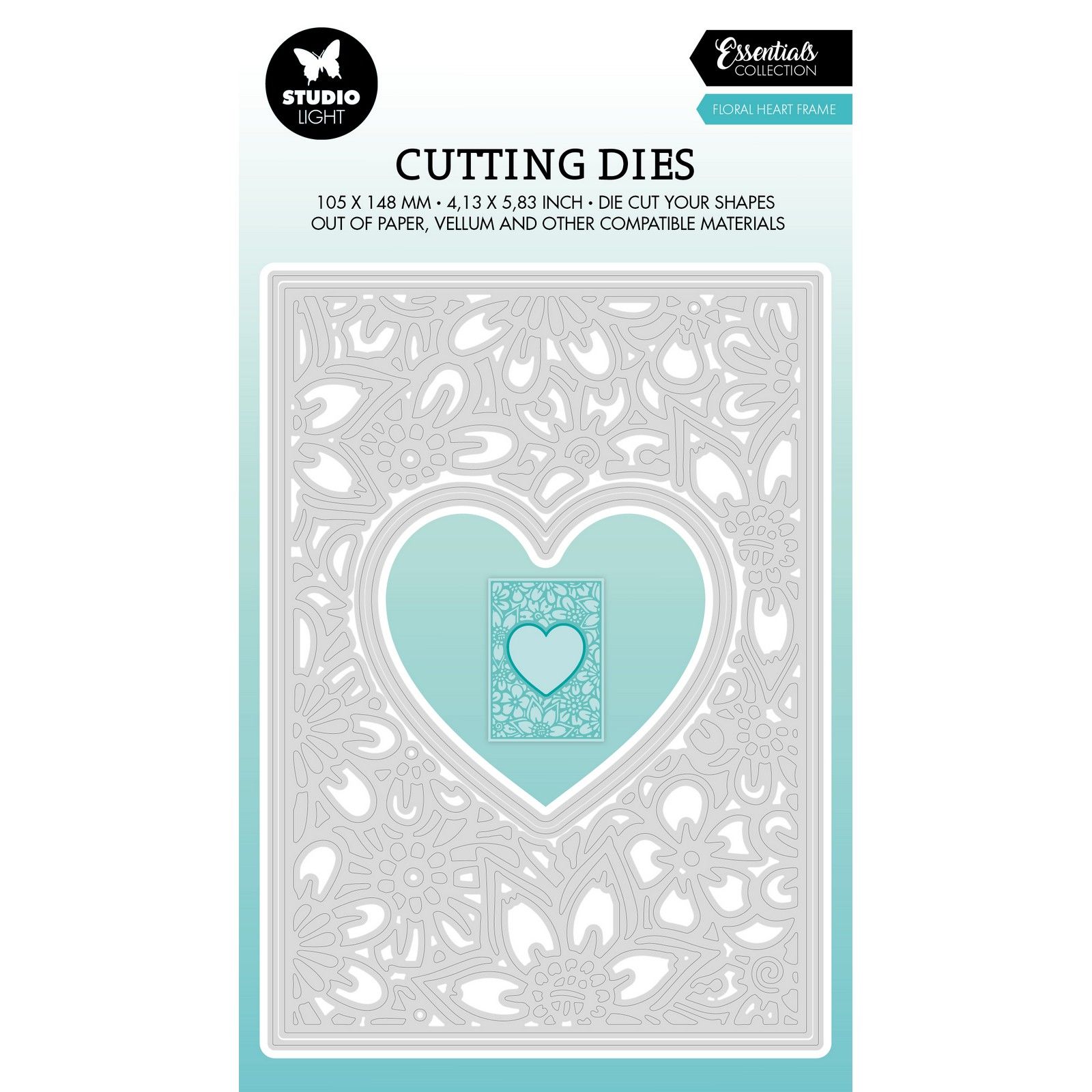 Studio Light • Essentials Cutting Die Floral Heart Frame