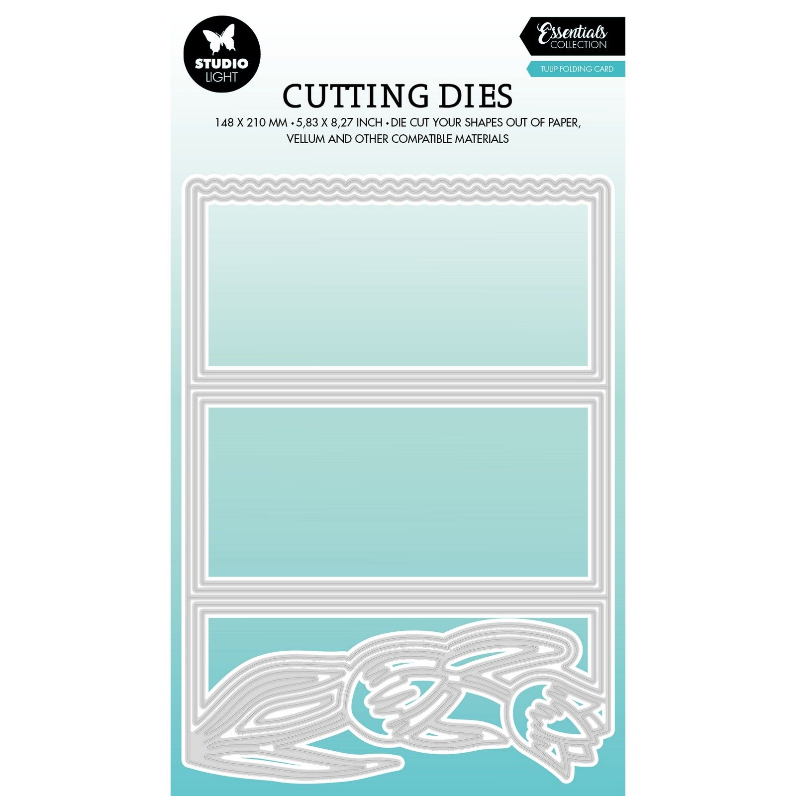 Studio Light • Essentials Cutting Die Tulip Folding Card