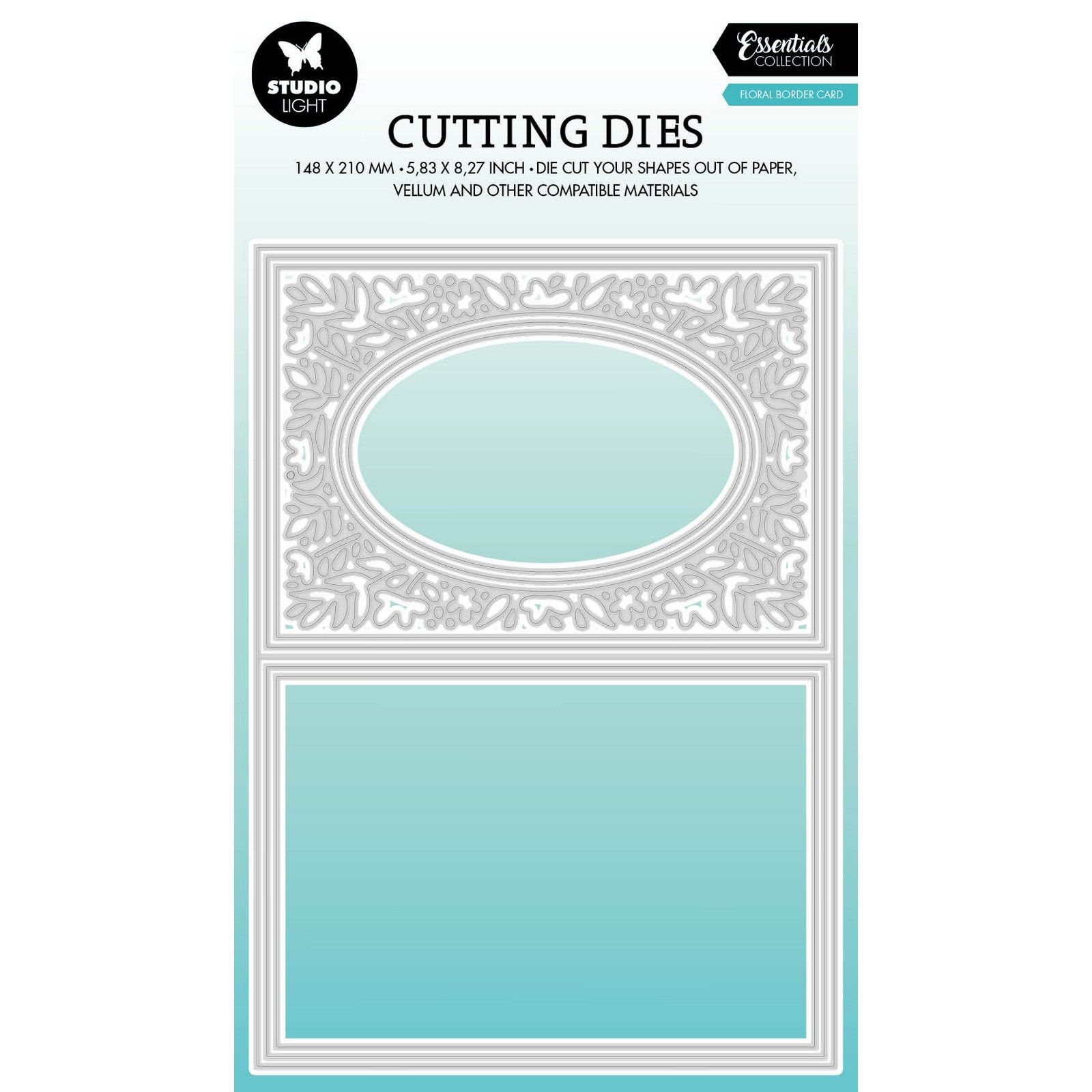 Studio Light • Essentials Cutting Dies Floral Border Card