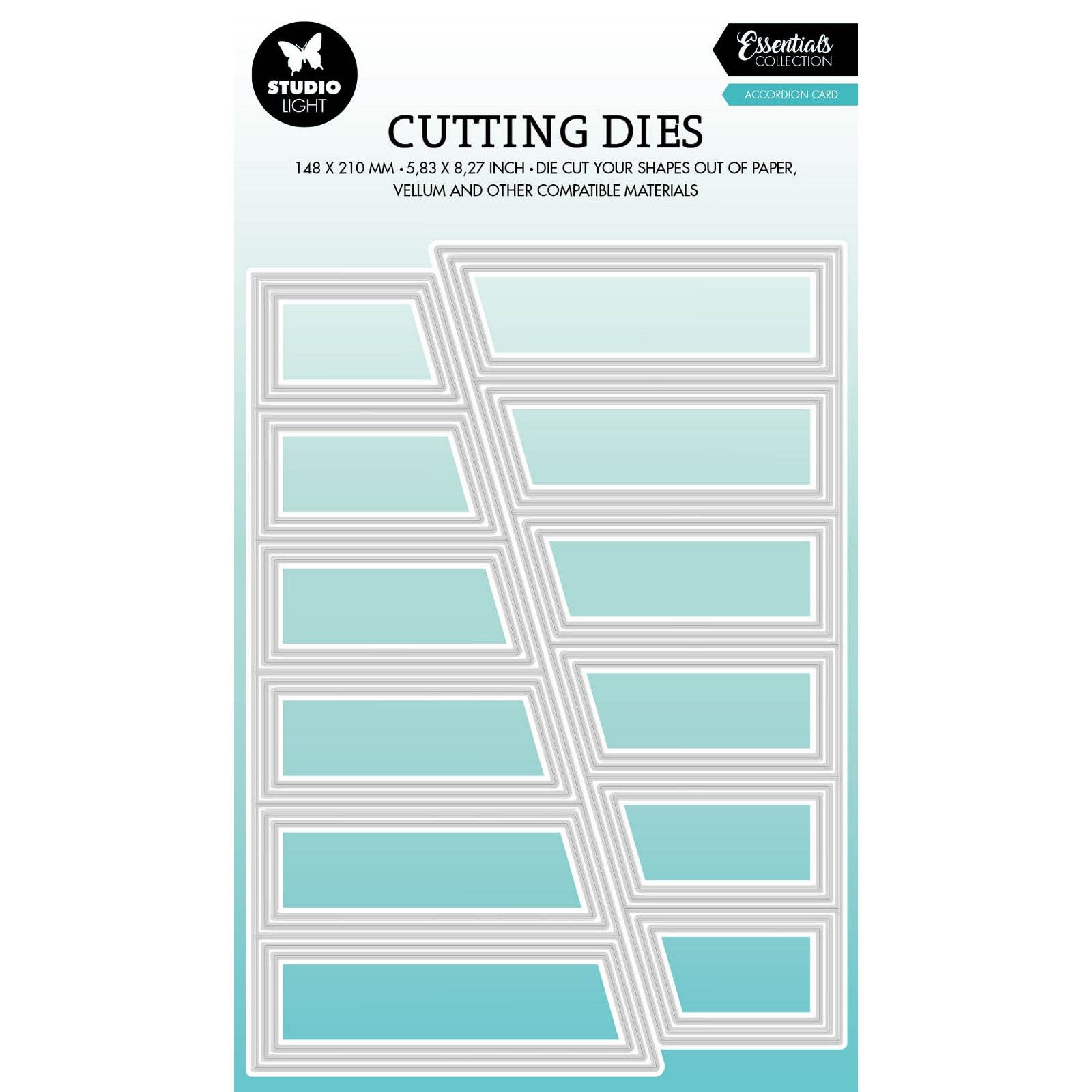 Studio Light • Essentials Plantillas de Corte Accordion Card