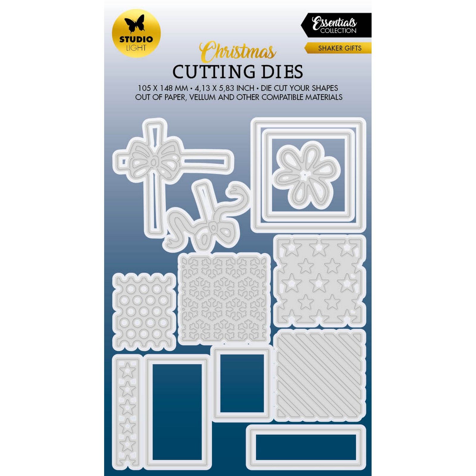 Studio Light • Essentials Matrices de Découpe Shaker Gifts
