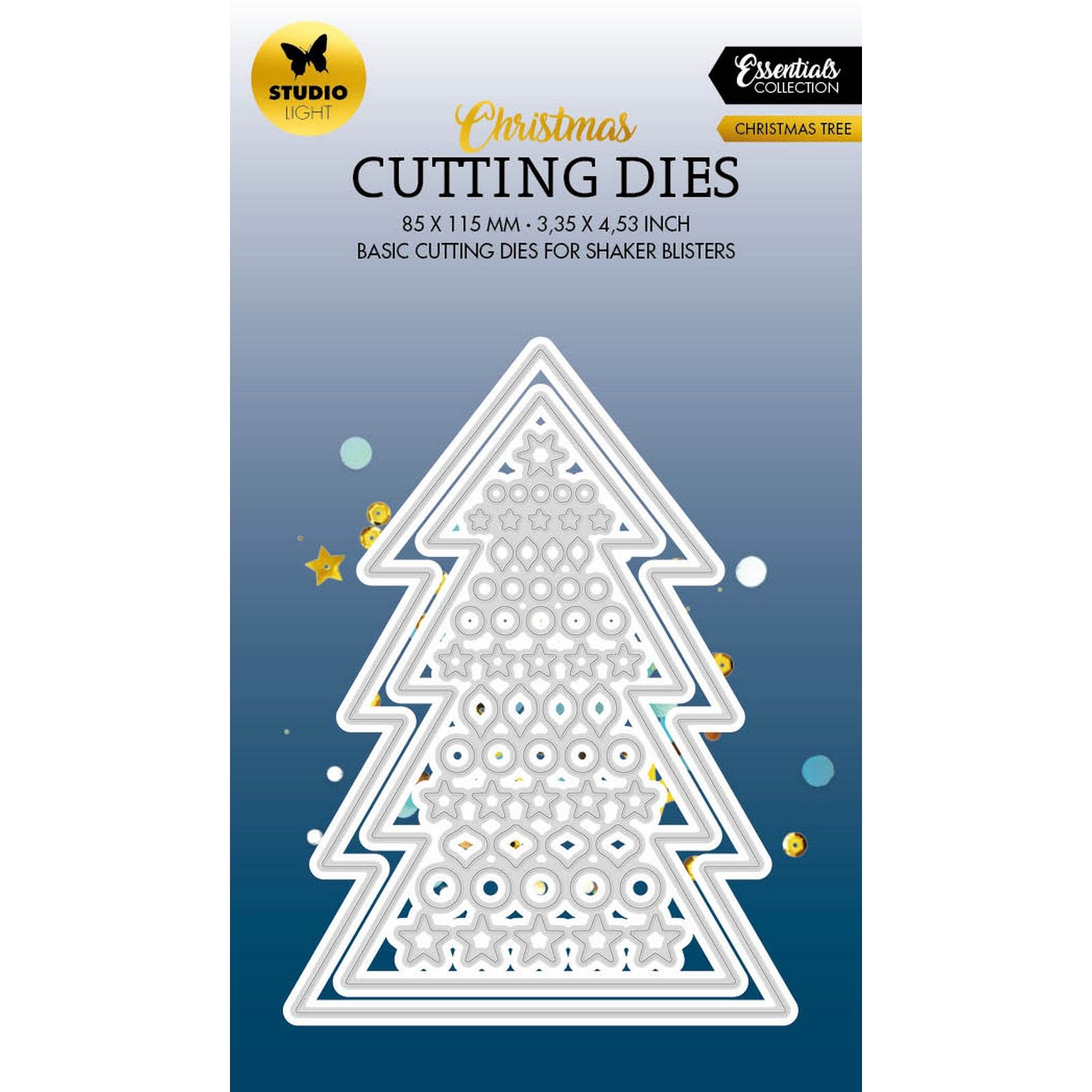 Studio Light • Essentials Plantillas de Corte Christmas Tree