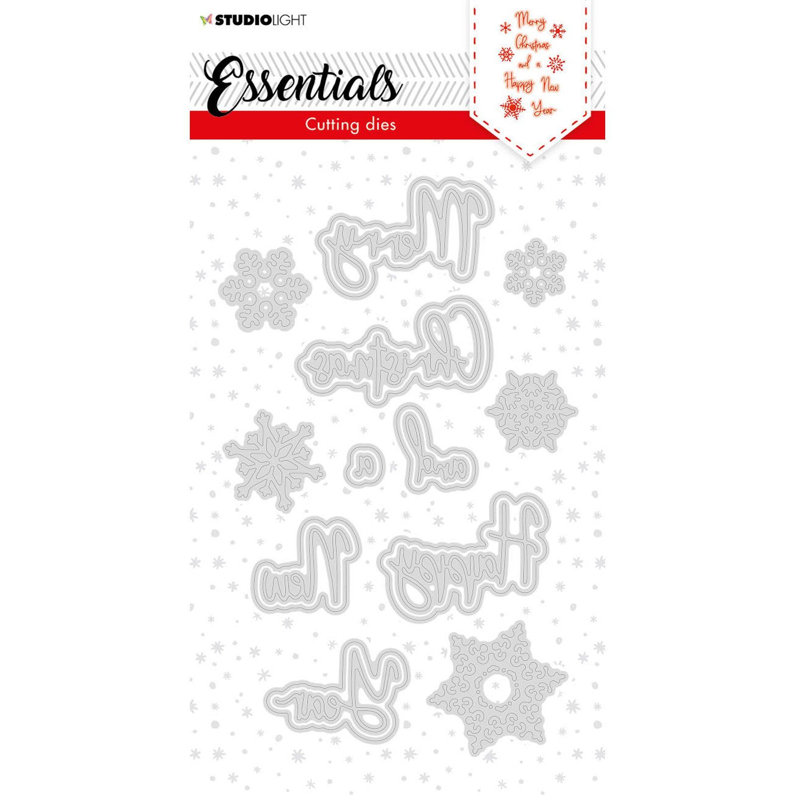 Studio Light • Essentials Christmas cutting die Merry Christmas ENG 1