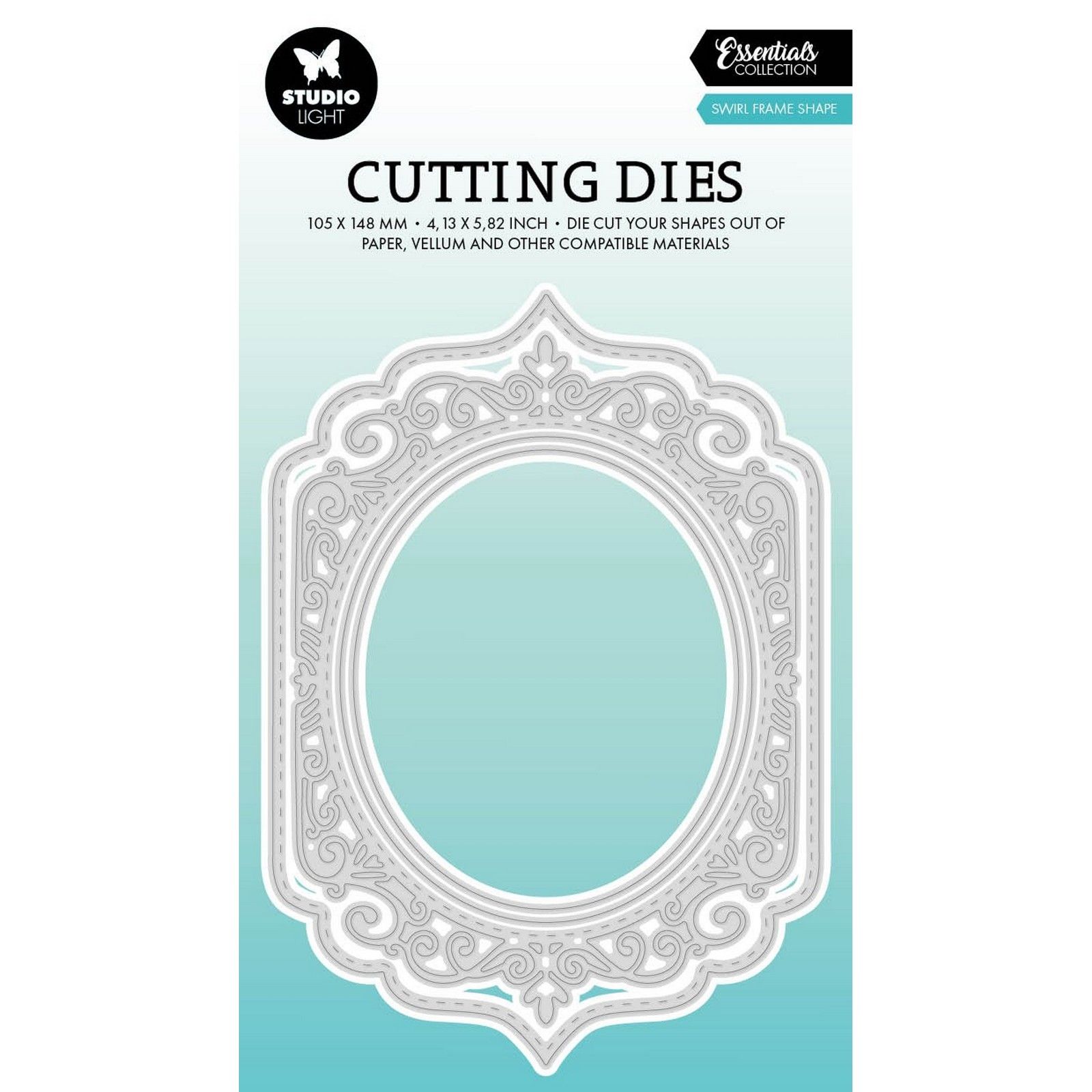 Studio Light • Essentials Cutting Dies Swirl Frame Shape