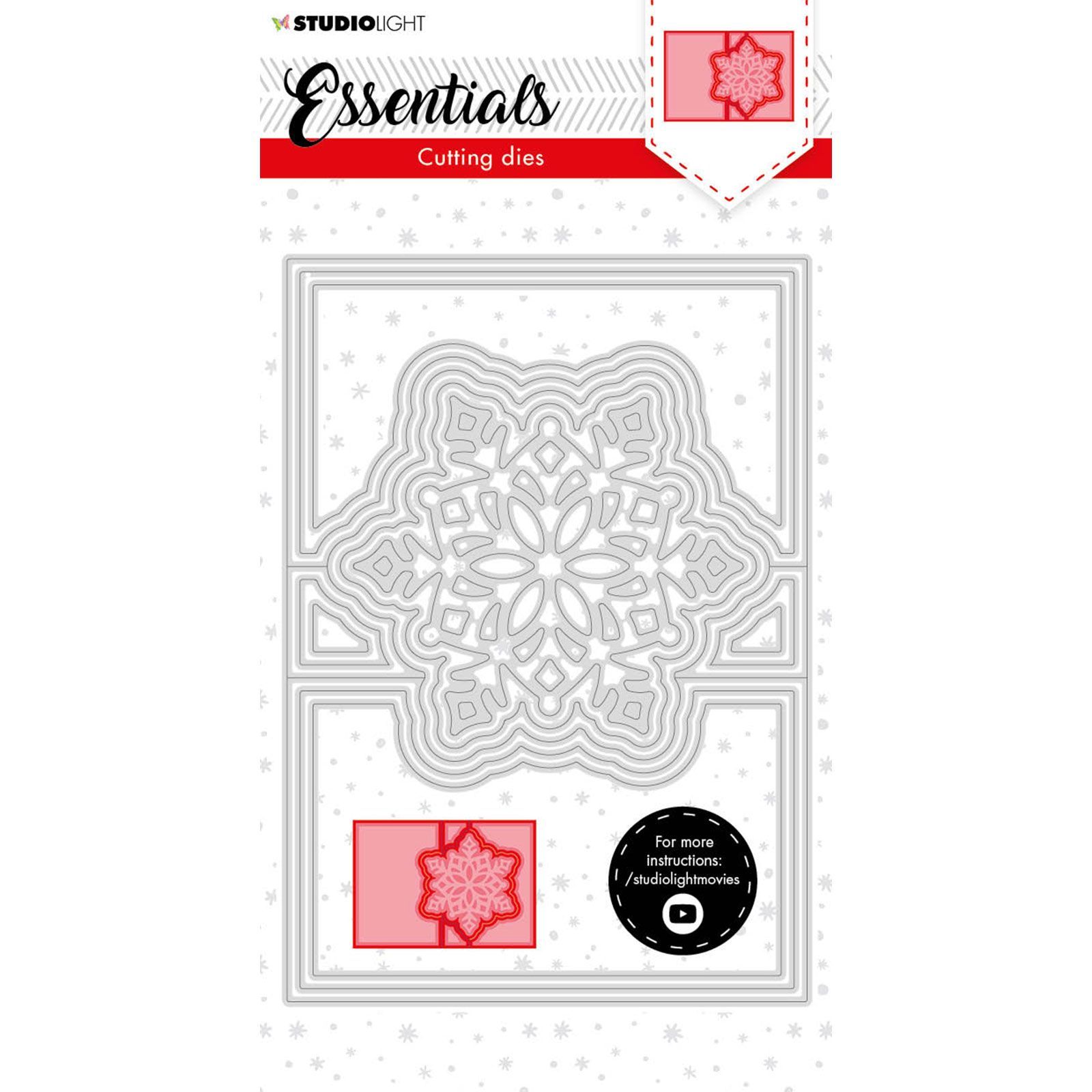 Studio Light • Essentials Christmas cutting die card shape mini Snowflake