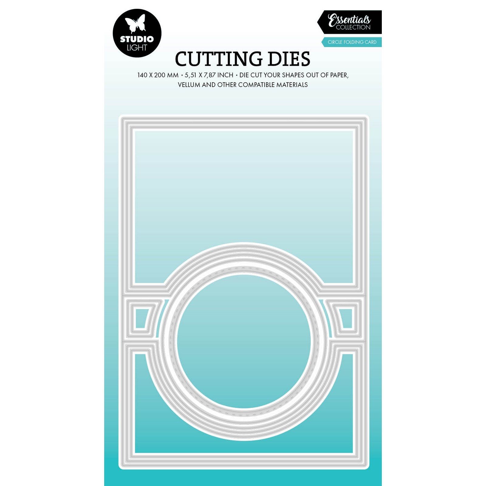 Studio Light • Essentials Cutting Die Circle Folding Card Shape
