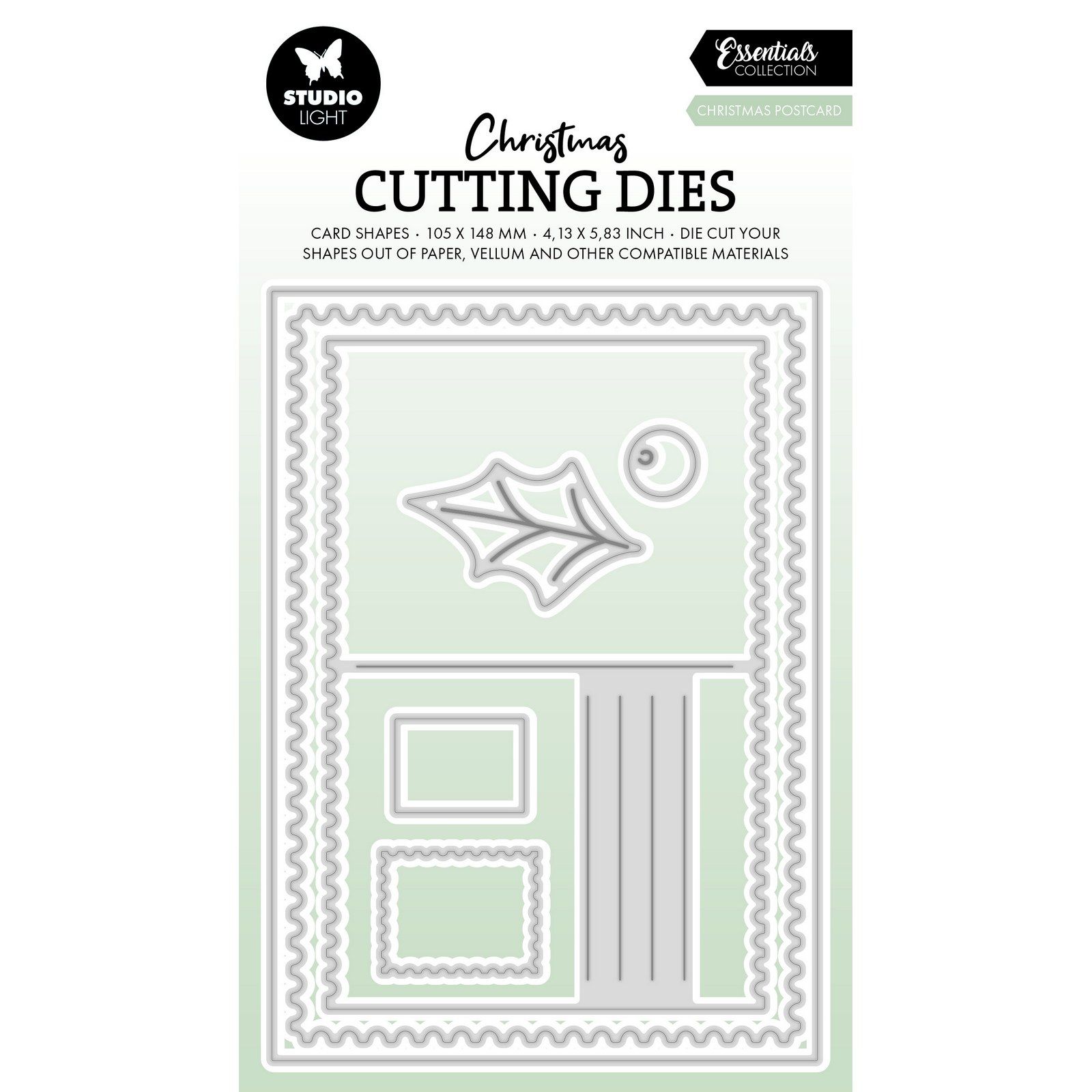 Studio Light • Essentials Cutting Die Christmas Postcard