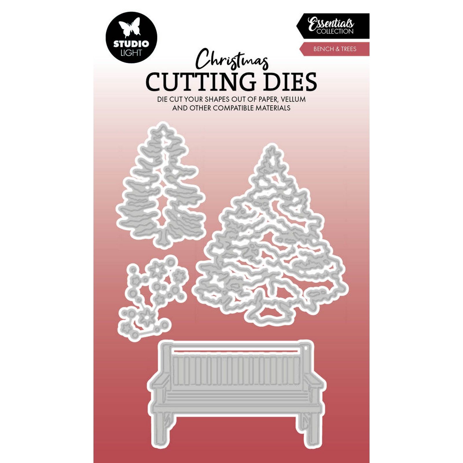 Studio Light • Essentials Cutting Dies Bench & trees