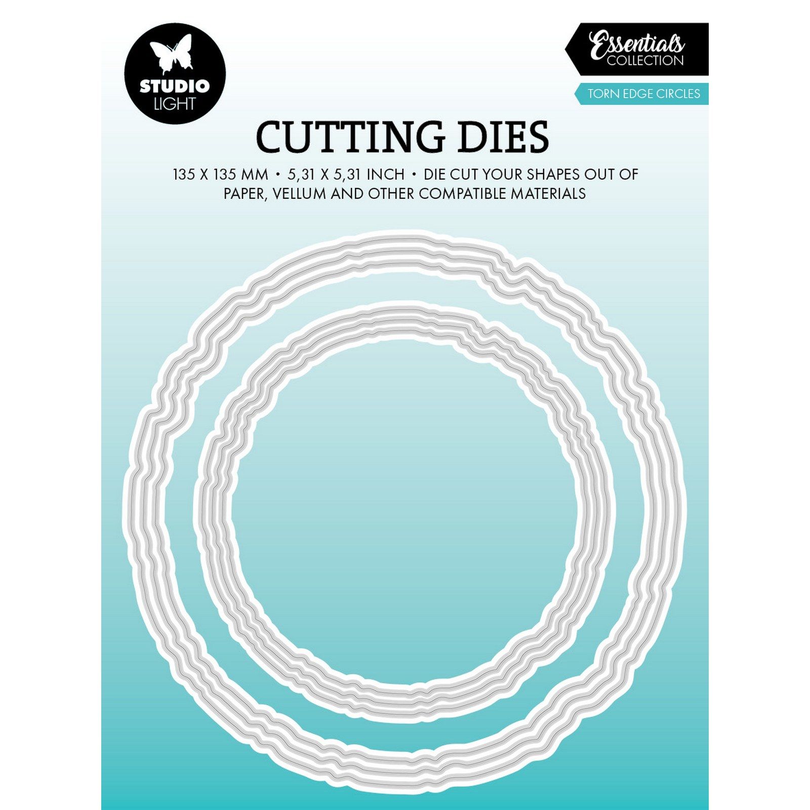 Studio Light • Essentials Cutting Die Torn Edge Circles