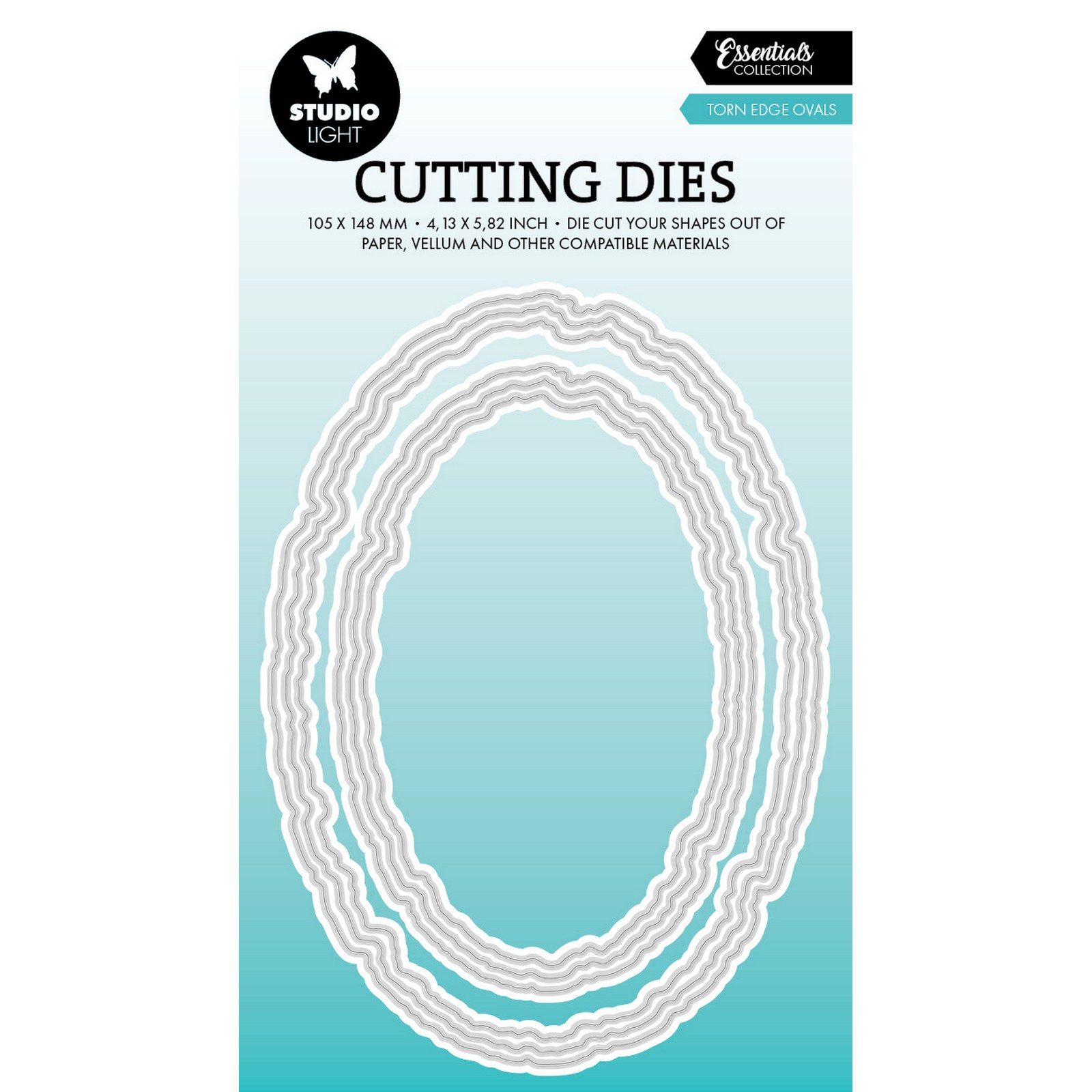 Studio Light • Essentials Cutting Die Torn Edge Ovals