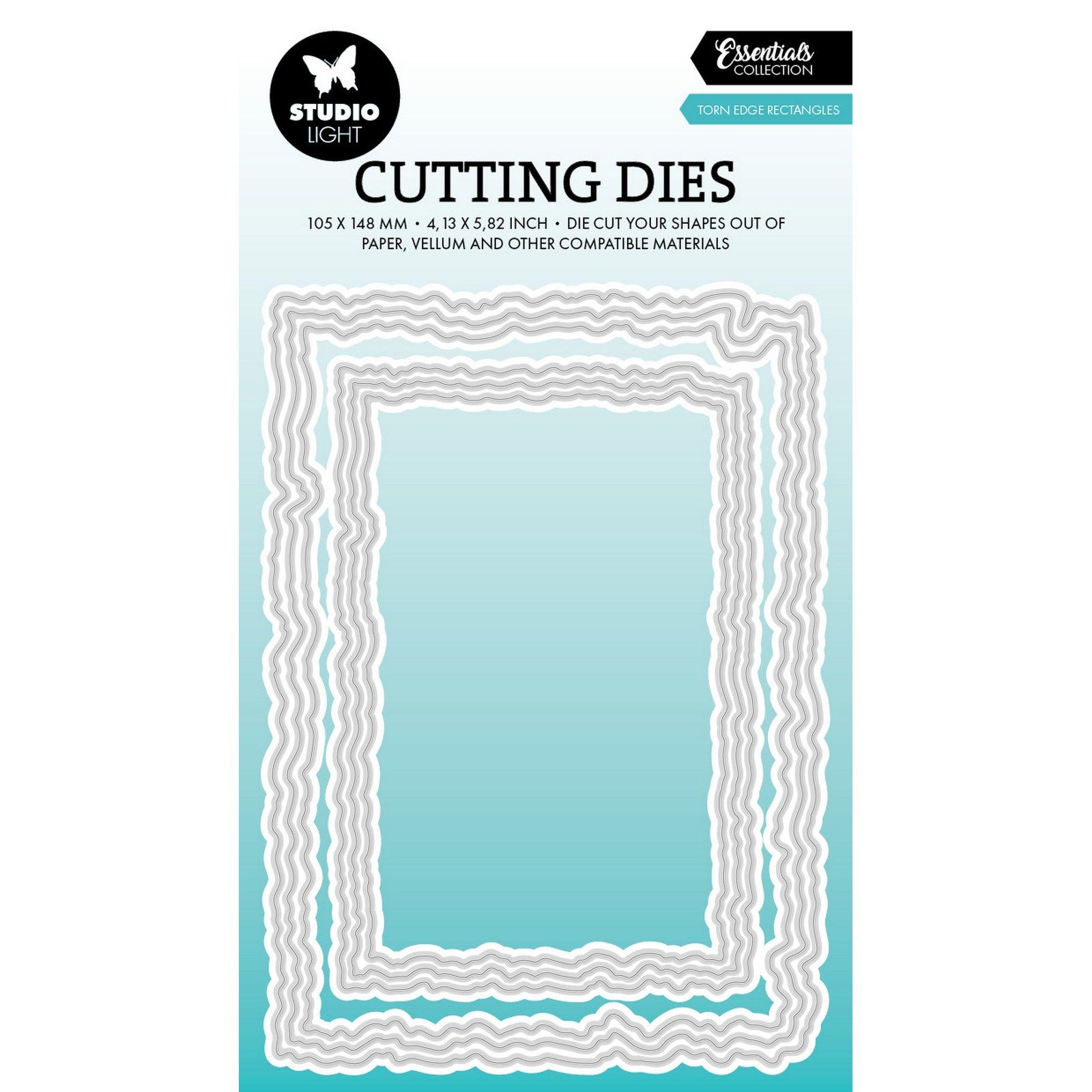 Studio Light • Essentials Cutting Die Torn Edge Rectanges