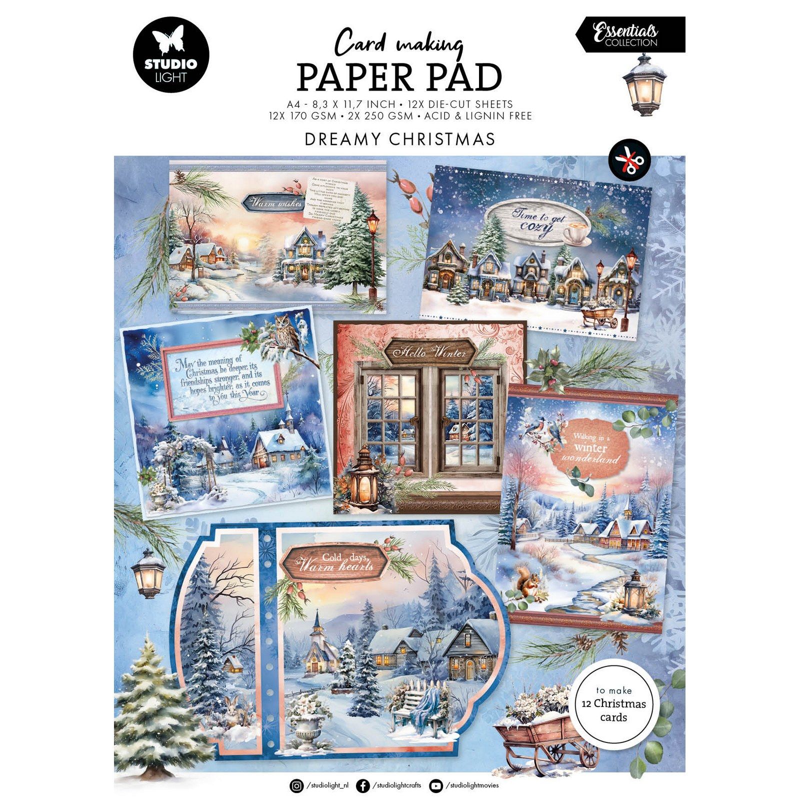 Studio Light • Essentials Card Making Pad Dreamy Christmas