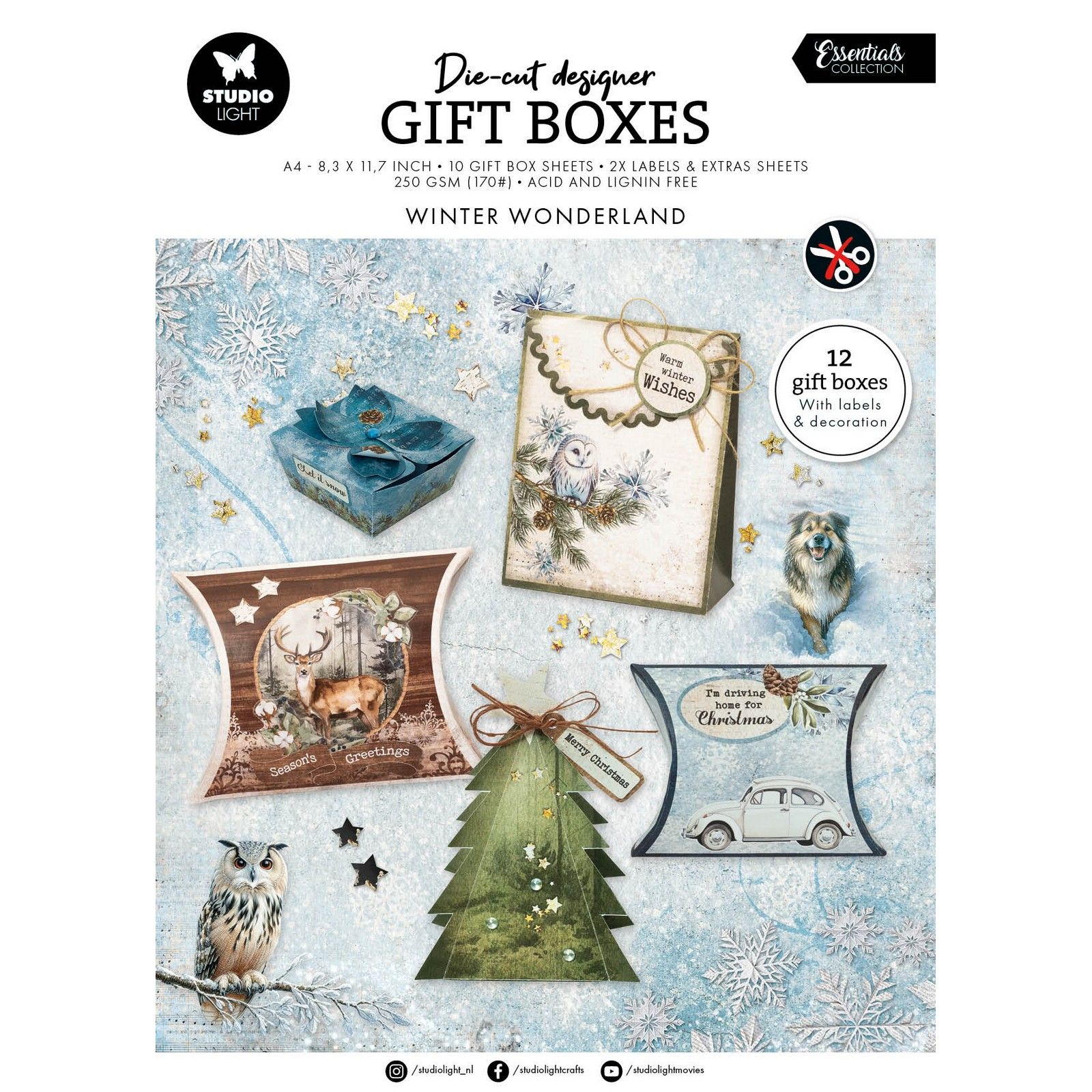 Studio Light • Essentials DIY Giftboxes Winter Wonderland