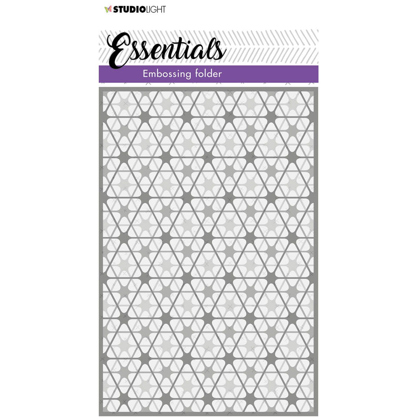 Studio Light • Essentials 3D embossing folder Double diamond stripes Nr.06