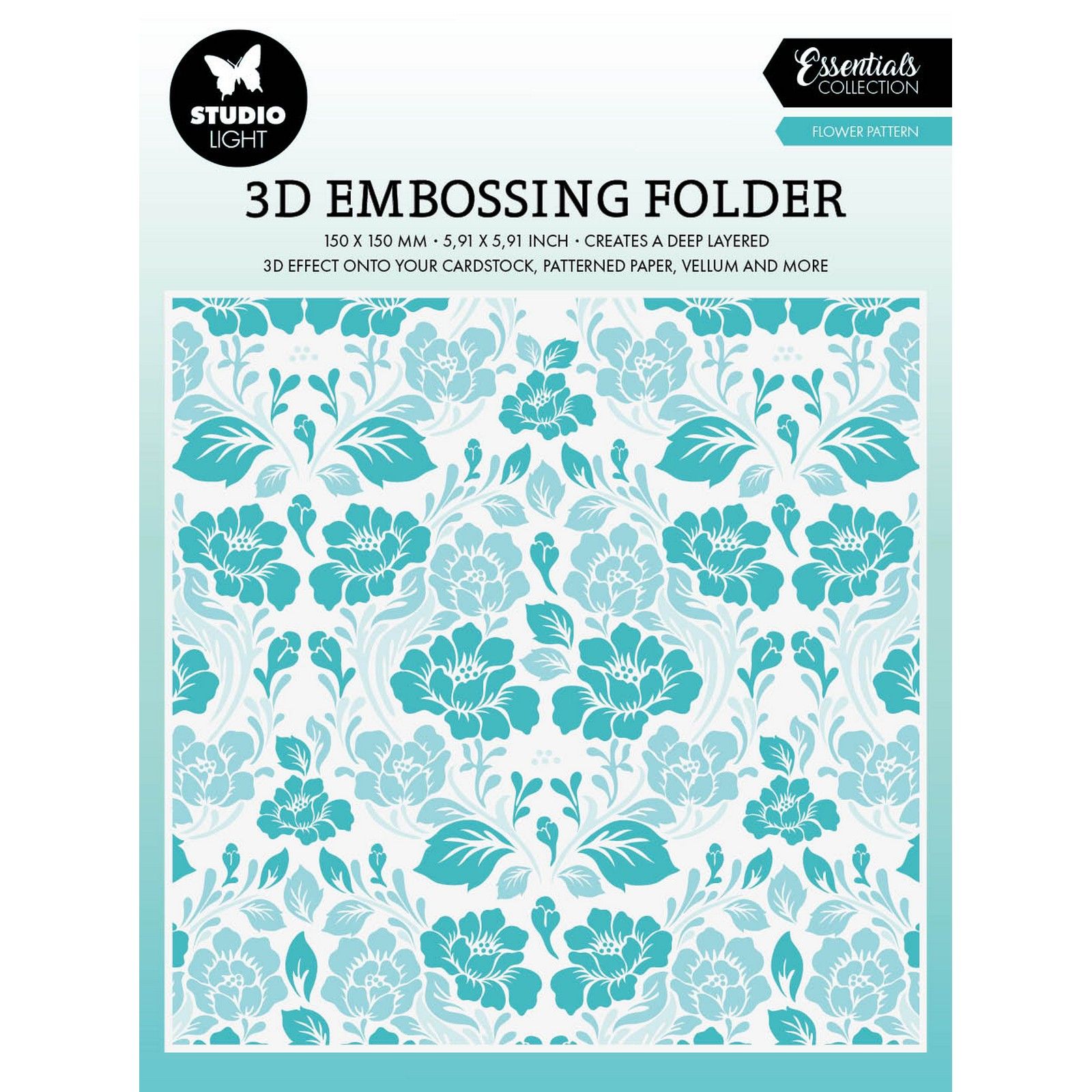 Studio Light • Essentials Embossing Folder Flower Pattern