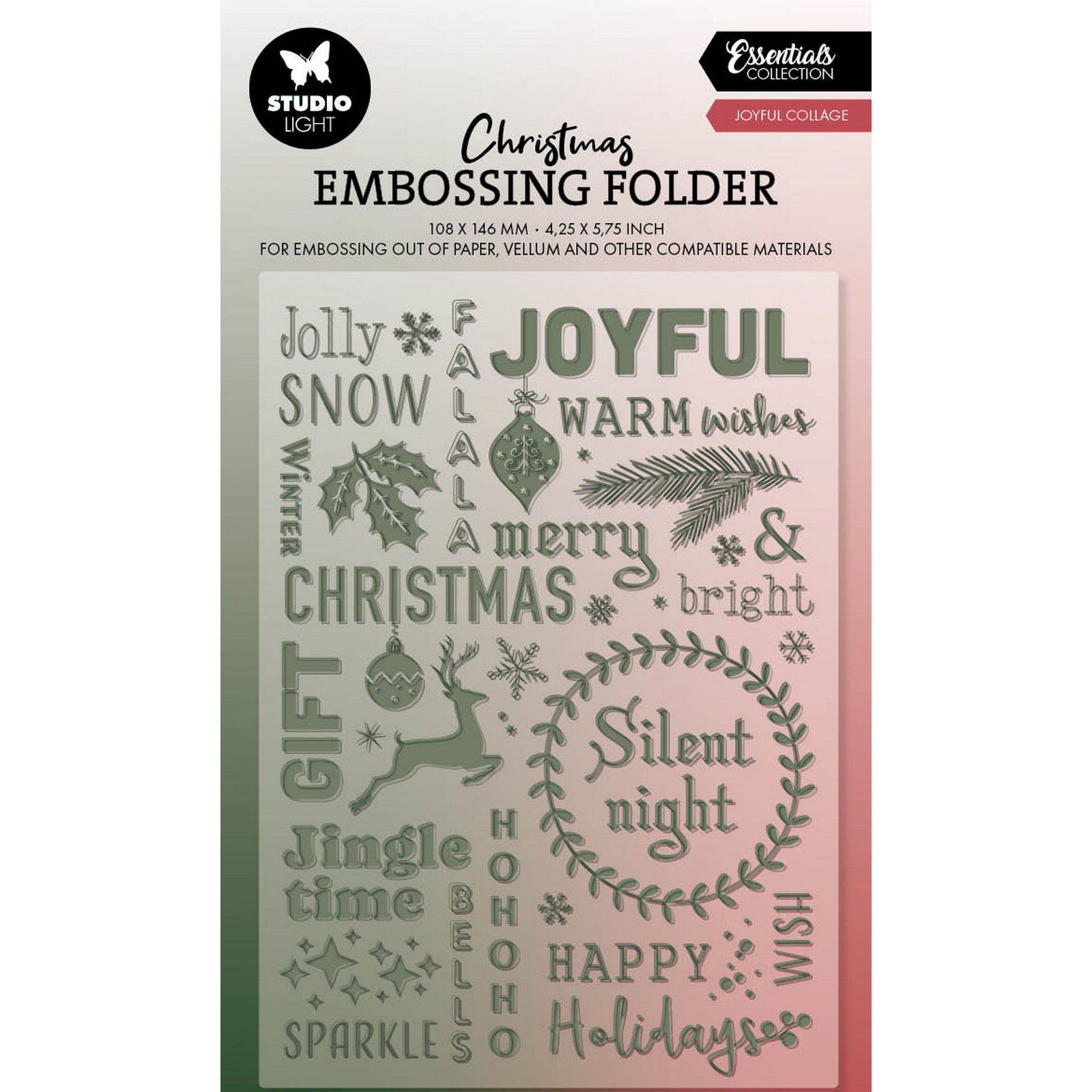 Studio Light • Essentials Embossing Folder Joyful Collage