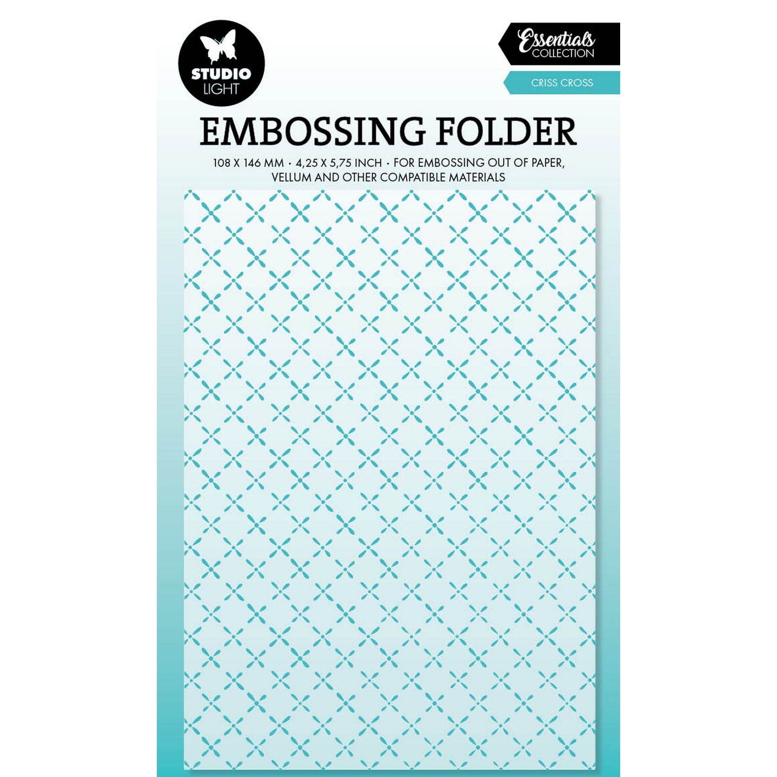 Studio Light • Essentials Embossing folders Criss cross