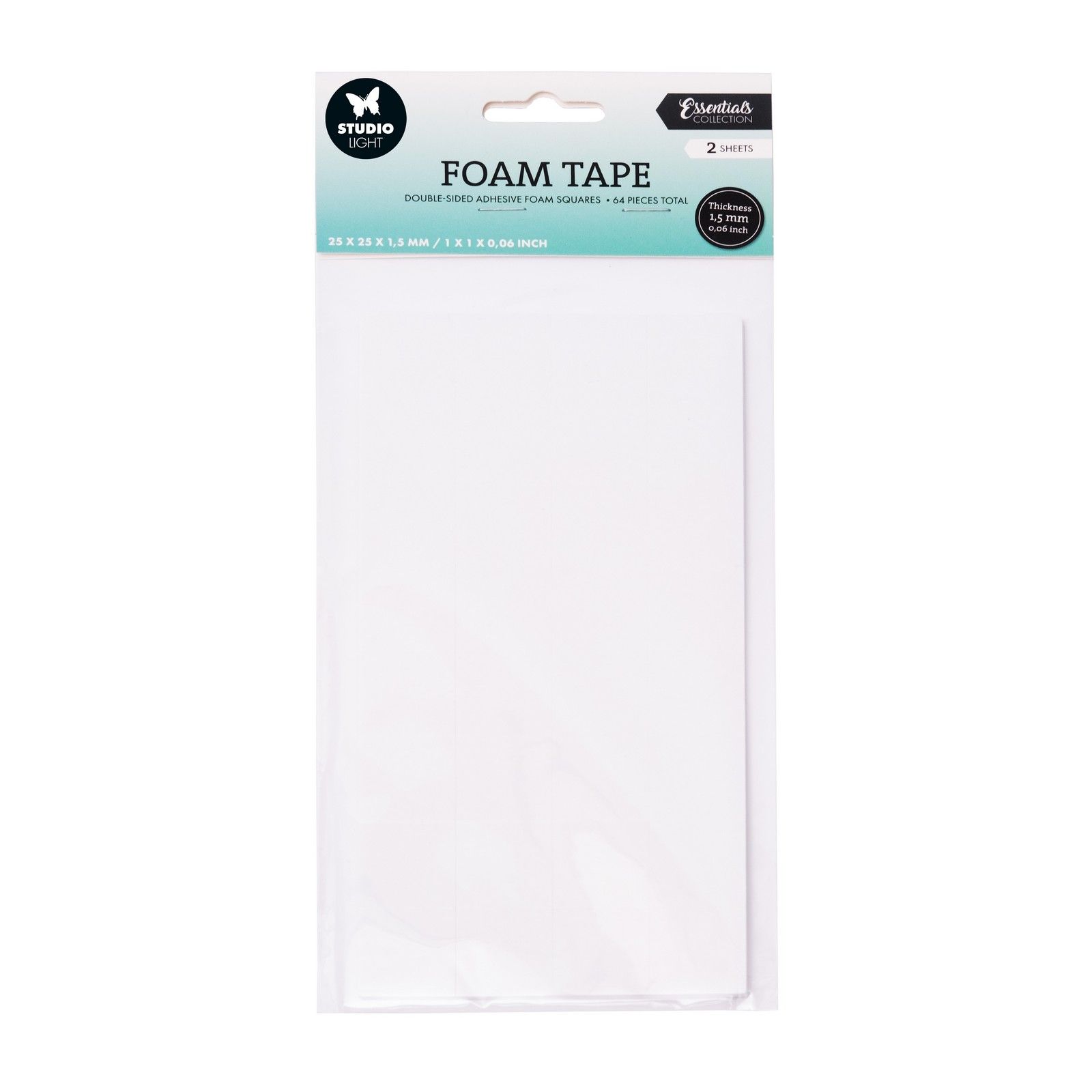 Studio Light • Essentials Tools Doublesided Foam Tape Blocks 25x25mm