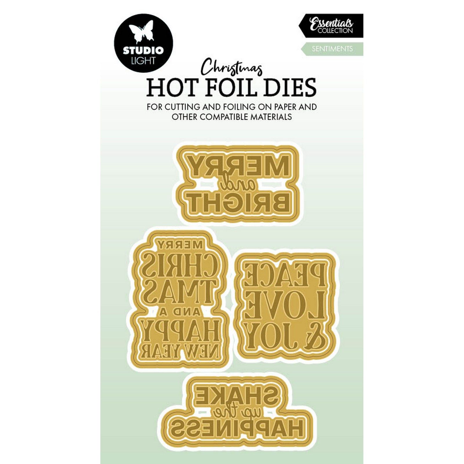 Studio Light • Essentials Hot Foil Dies Sentiments