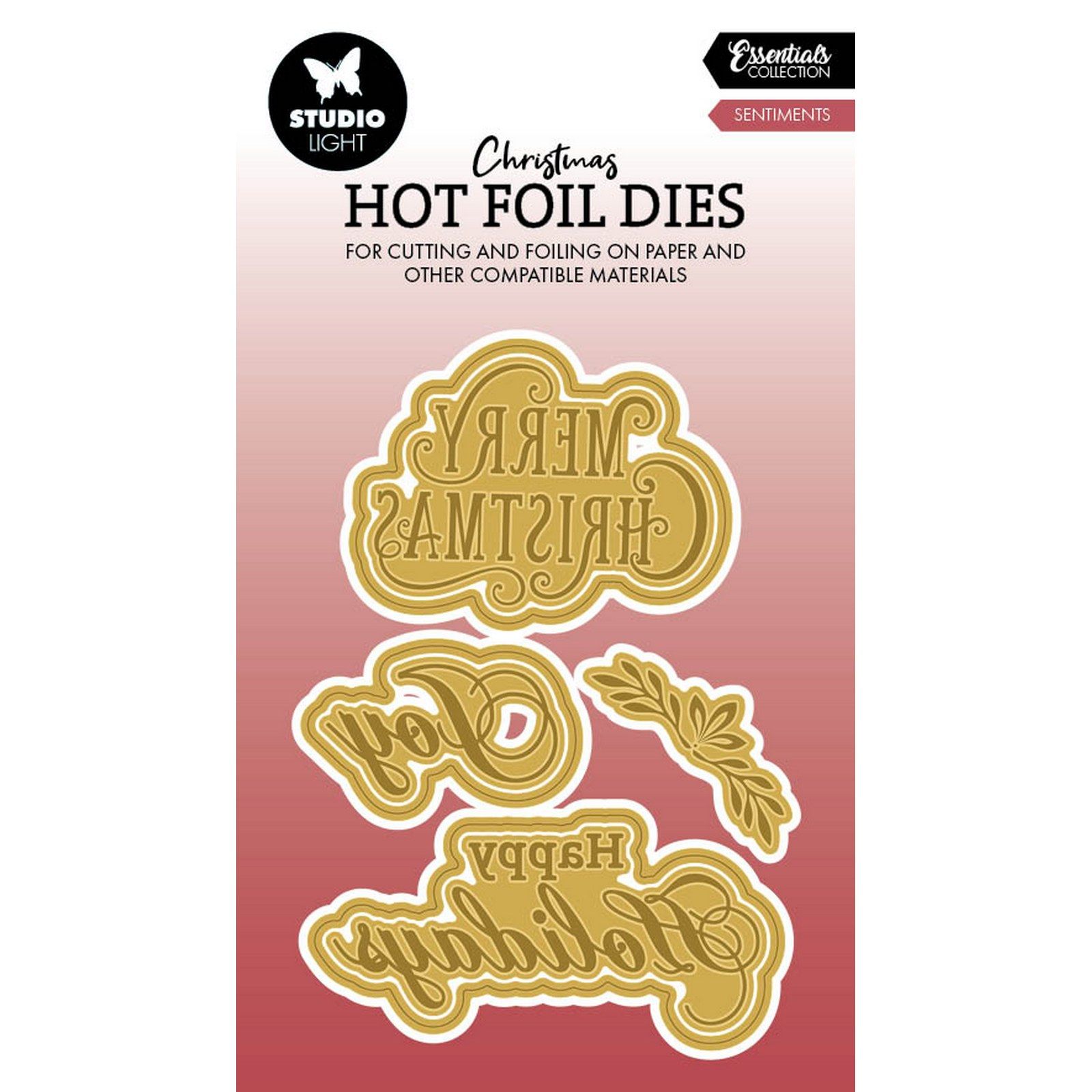 Studio Light • Essentials Hot Foil Dies Sentiments