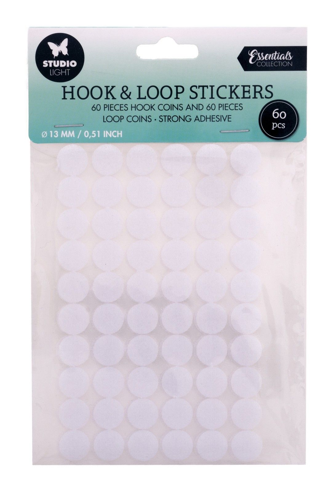 Studio Light • Essentials HOOK & LOOP stickers Round 13mm