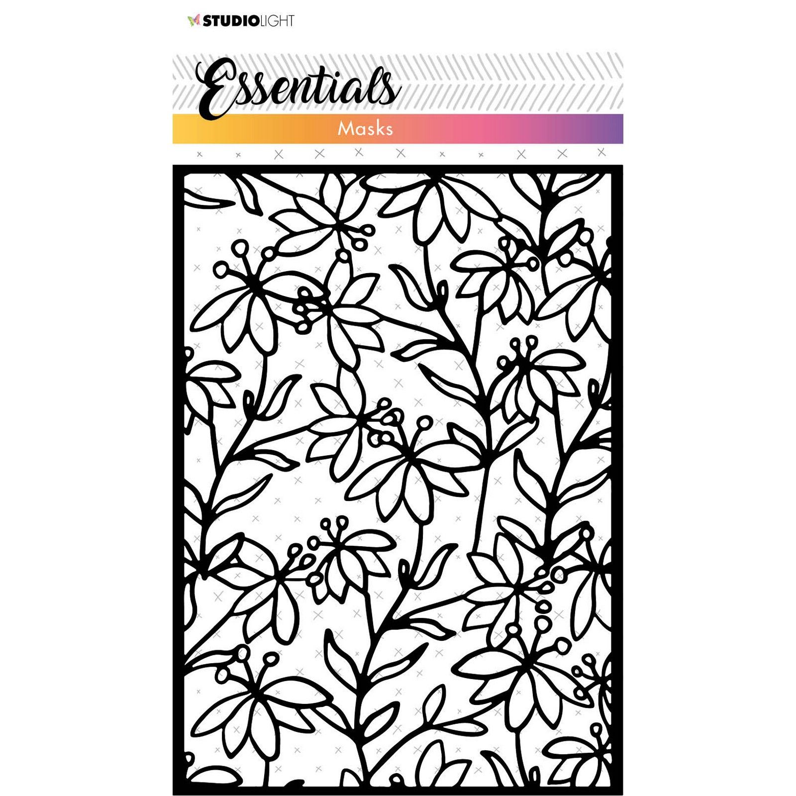Studio Light • Essentials Mask Pochoir Floral Pattern