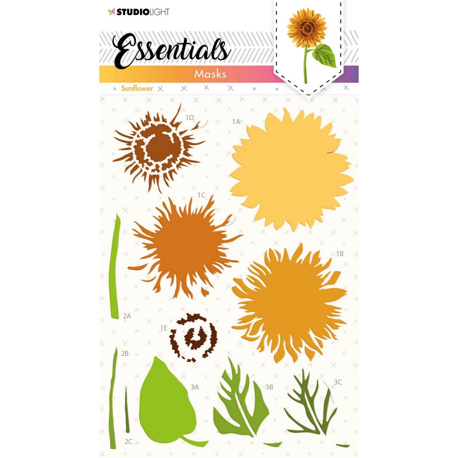 Studio Light • Essentials Mask Stencil Sunflower