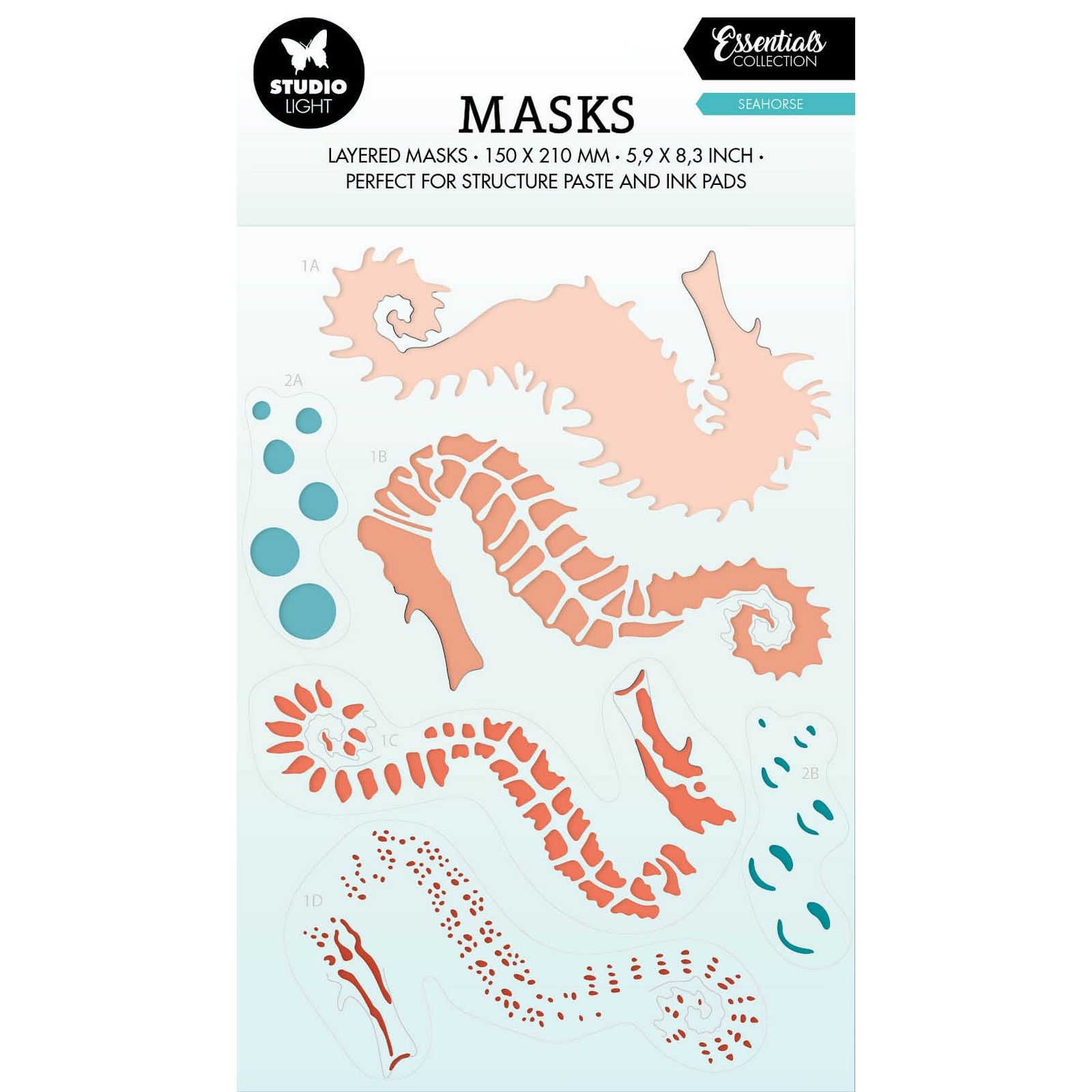 Studio Light  • Essentials Mask Stencil Seahorse