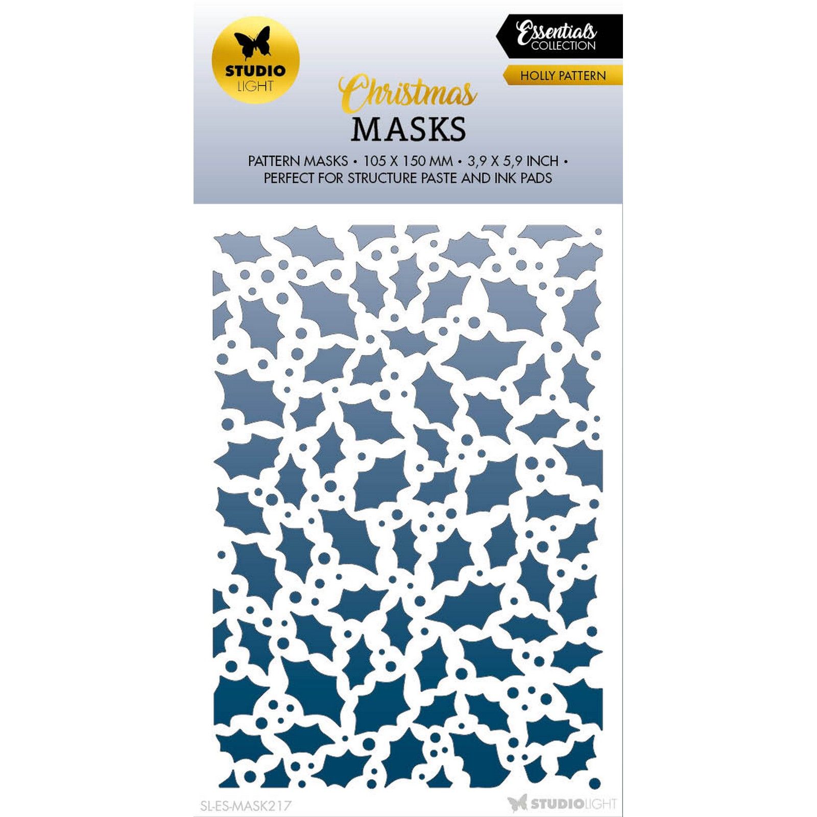 Studio Light • Essentials Mask Holly pattern