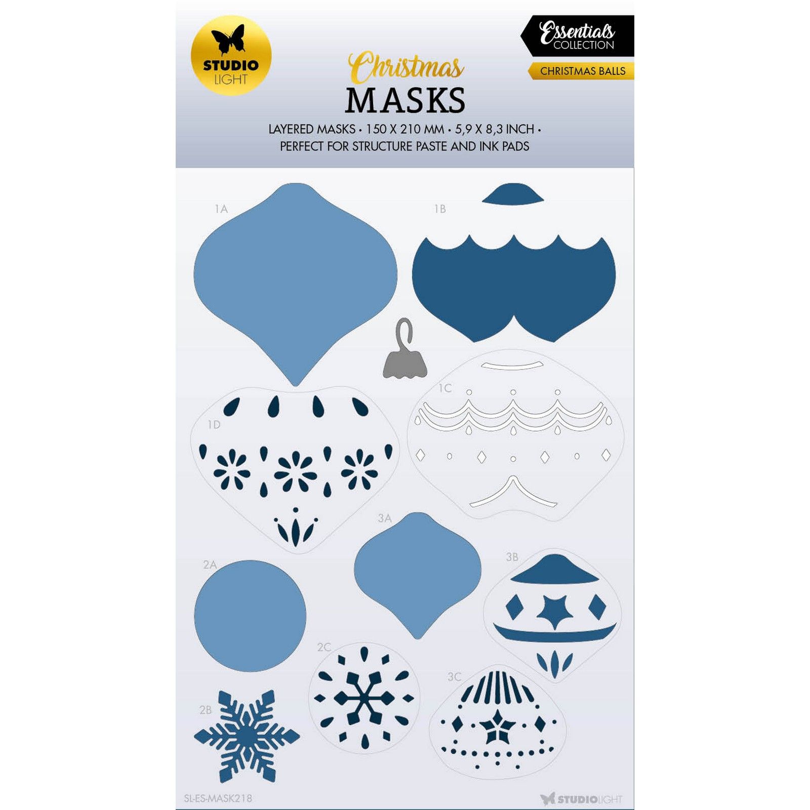 Studio Light • Essentials Mask Christmas balls