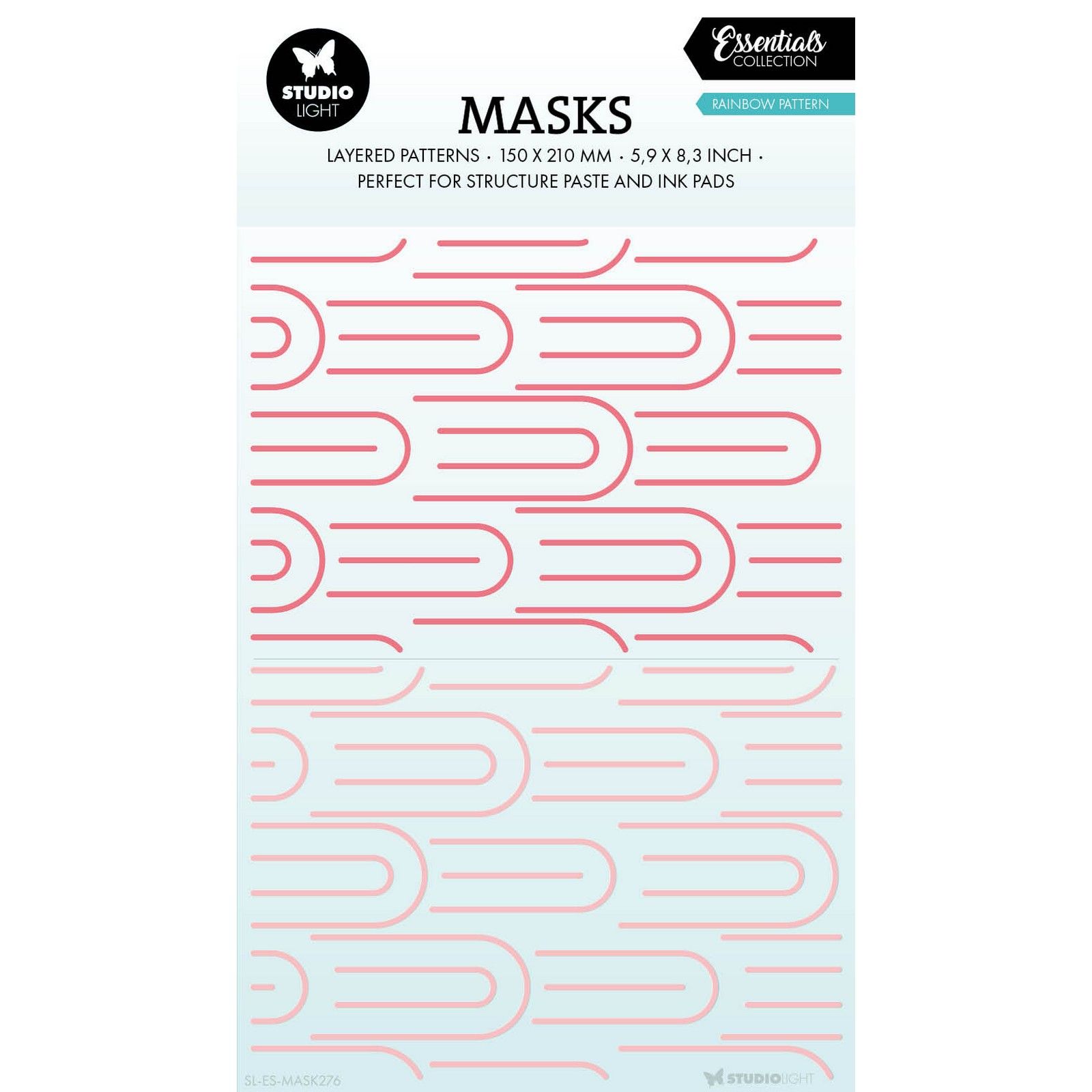 Studio Light • Essentials Mask Rainbow pattern