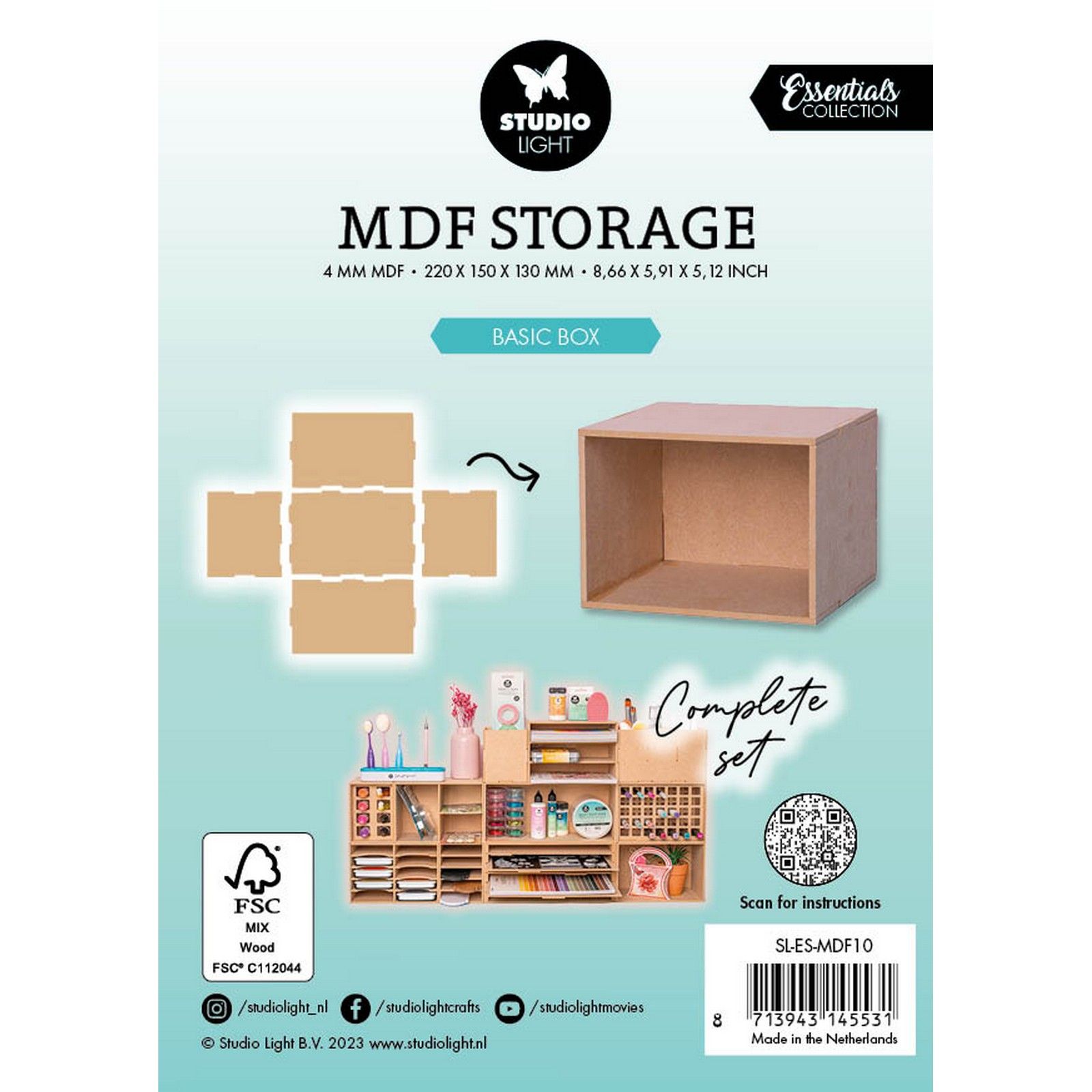 Studio Light • Essentials MDF Storage Basic Box