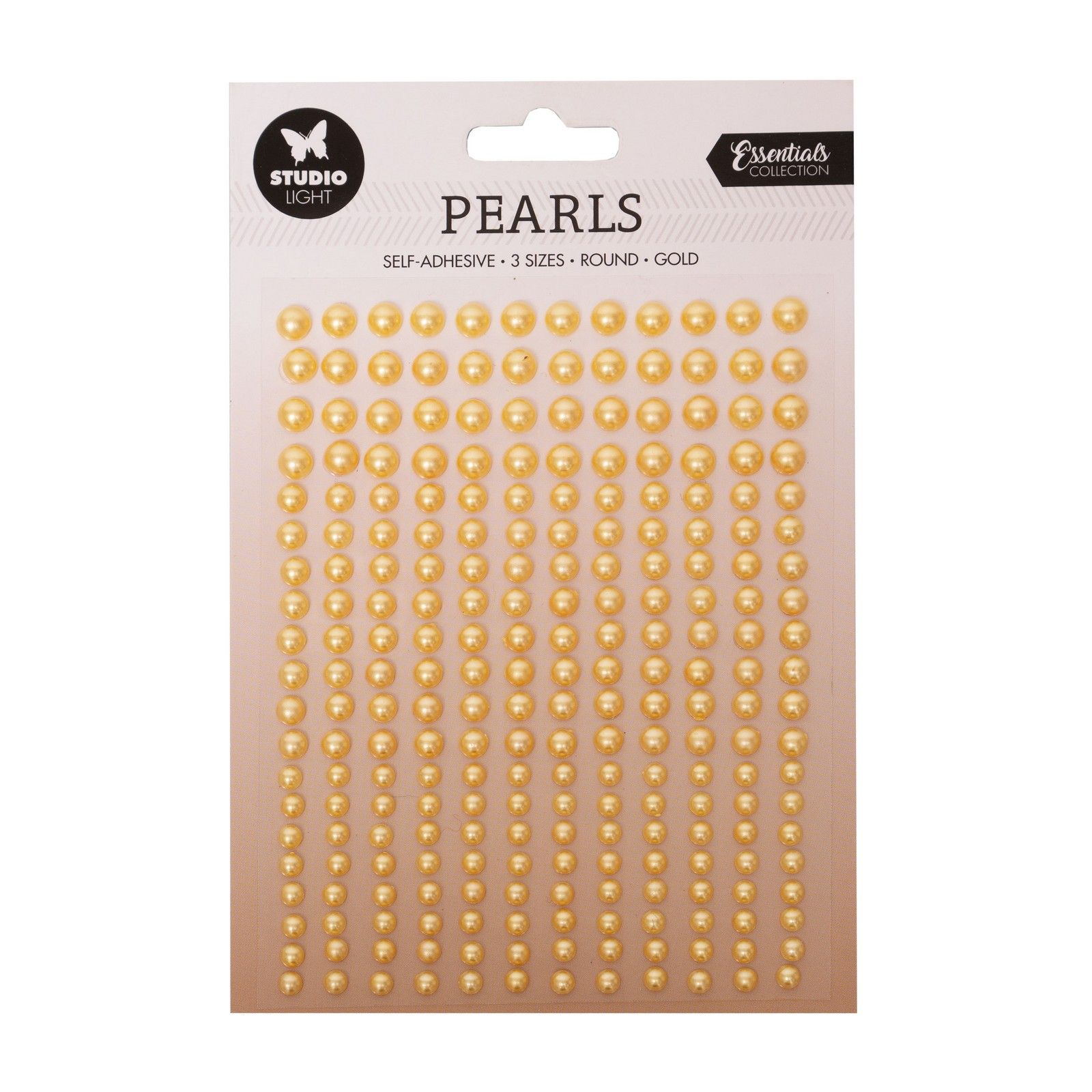 Studio Light • Essentials Self-adhesive Pearls Gold Pearls