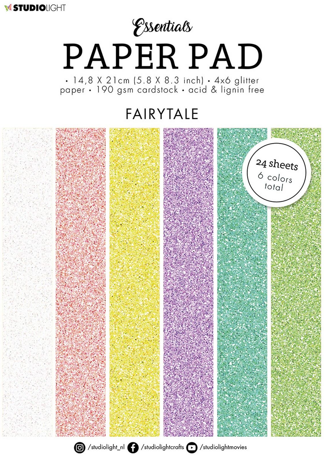 Studio Light • Essentials Glitter paper Fairytale