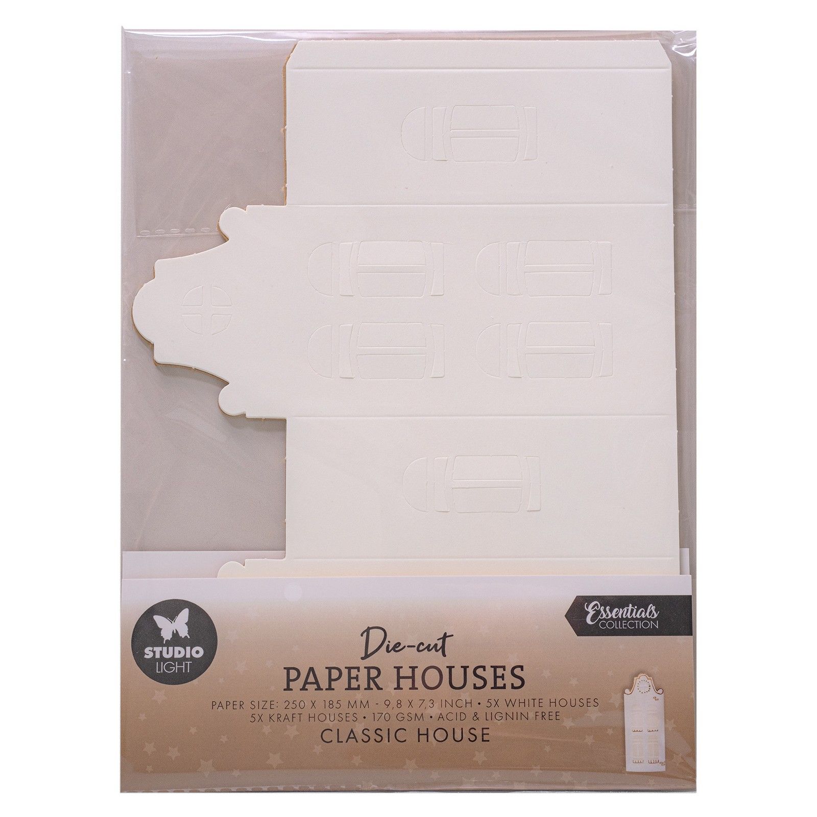 Studio Light • Essentials Die-cut paper houses Classic house