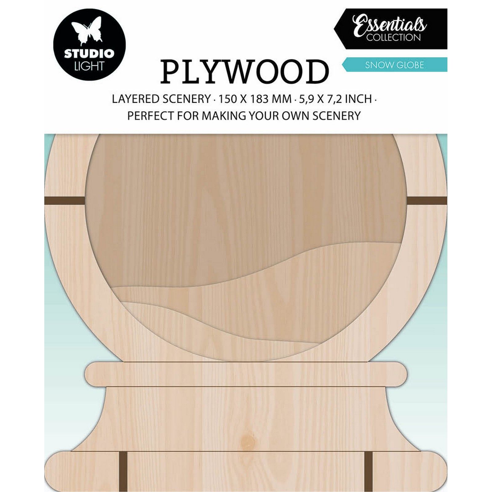 Studio Light • Essentials Plywood Snowglobe