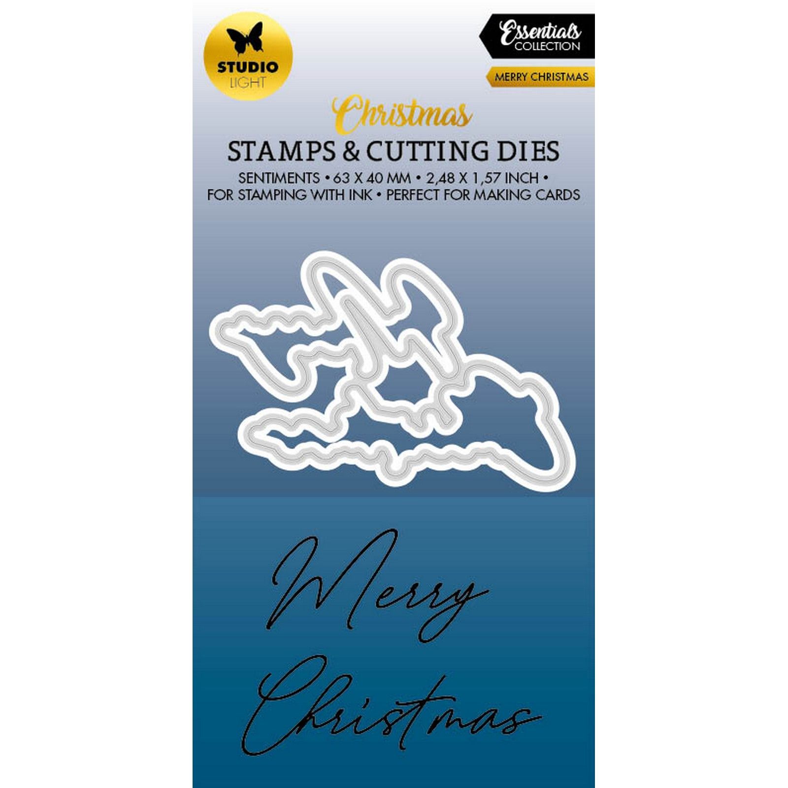 Studio Light • Essentials Stamps & Cutting Dies Merry Christmas