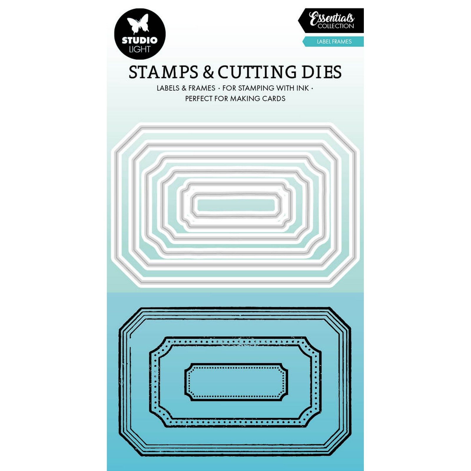 Studio Light • Essentials Stamp & Cutting Dies Label Frames
