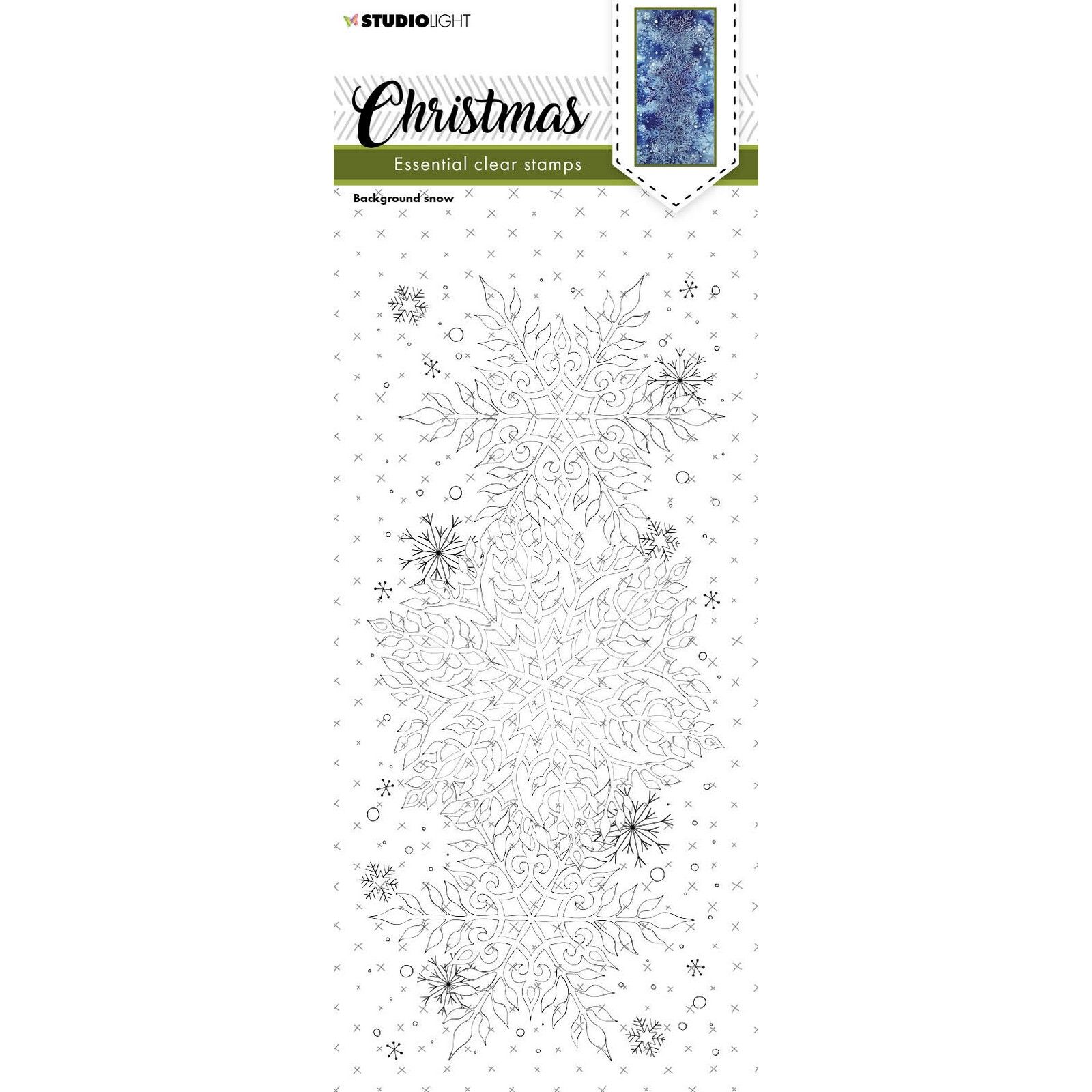 Studio Light • Essentials Clear Stamp  Christmas Background Snow