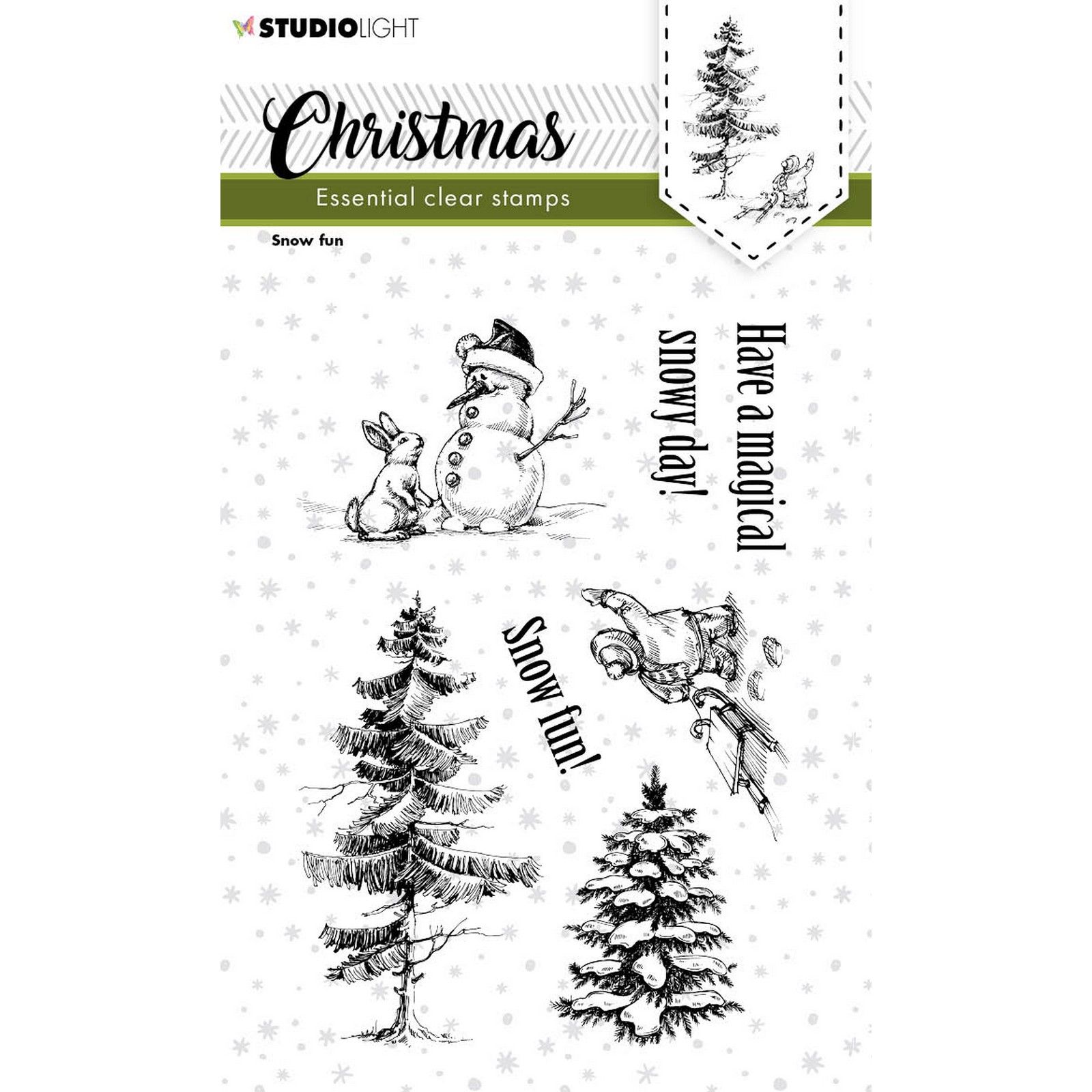 Studio Light • Essentials Clear Stamp Christmas Snow fun