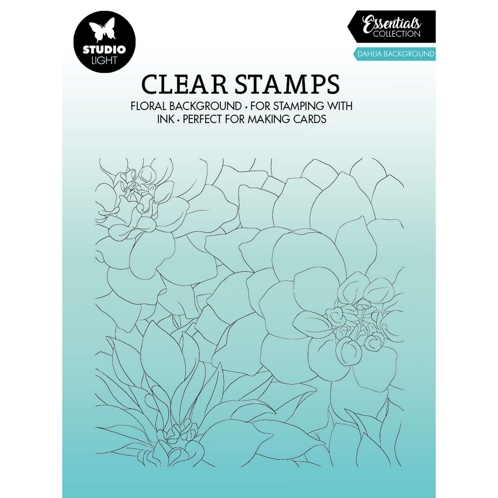 Studio Light • Essentials Clear Stamp Dahlia Background